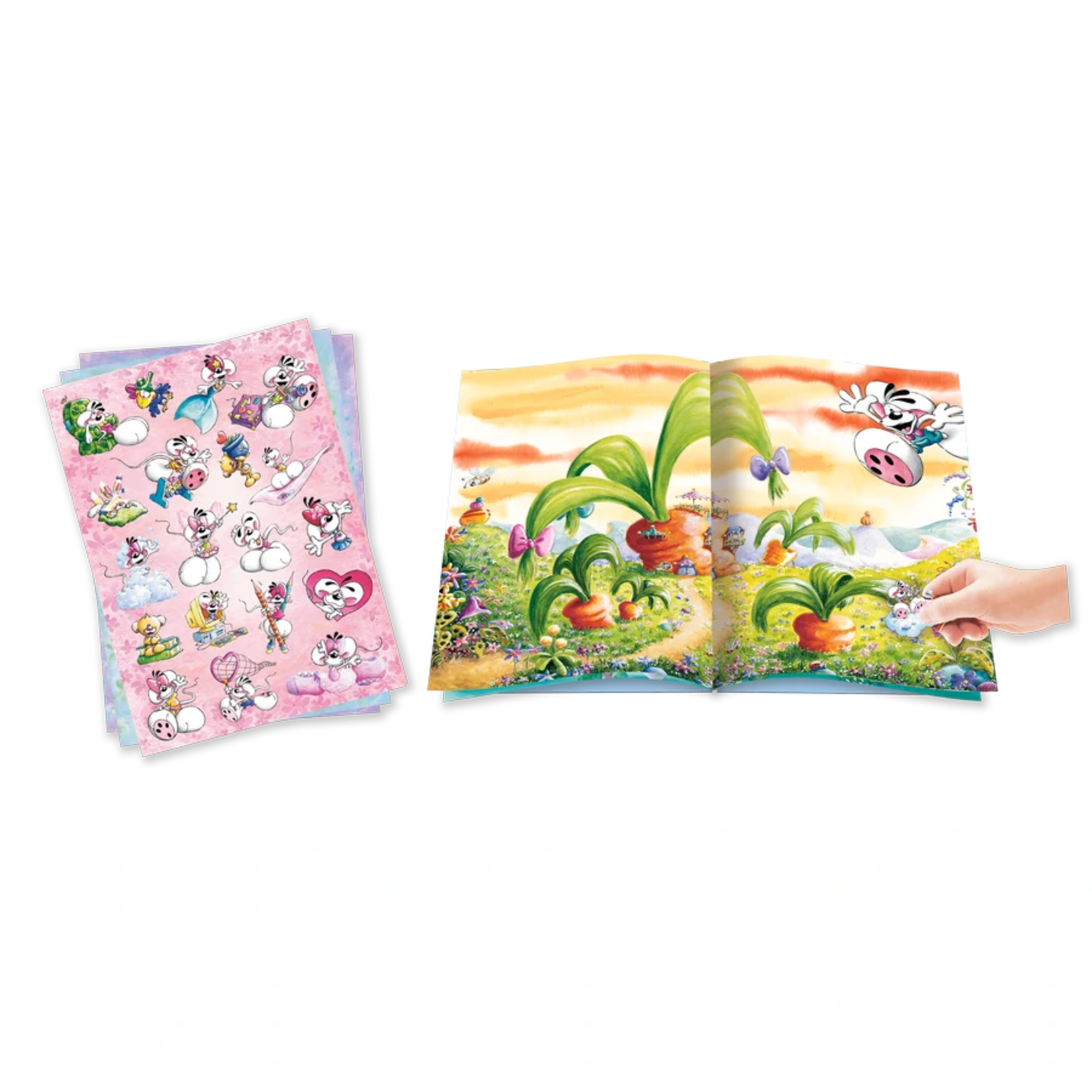 Diddl Diddl - cahier avec stickers repositionnables A5