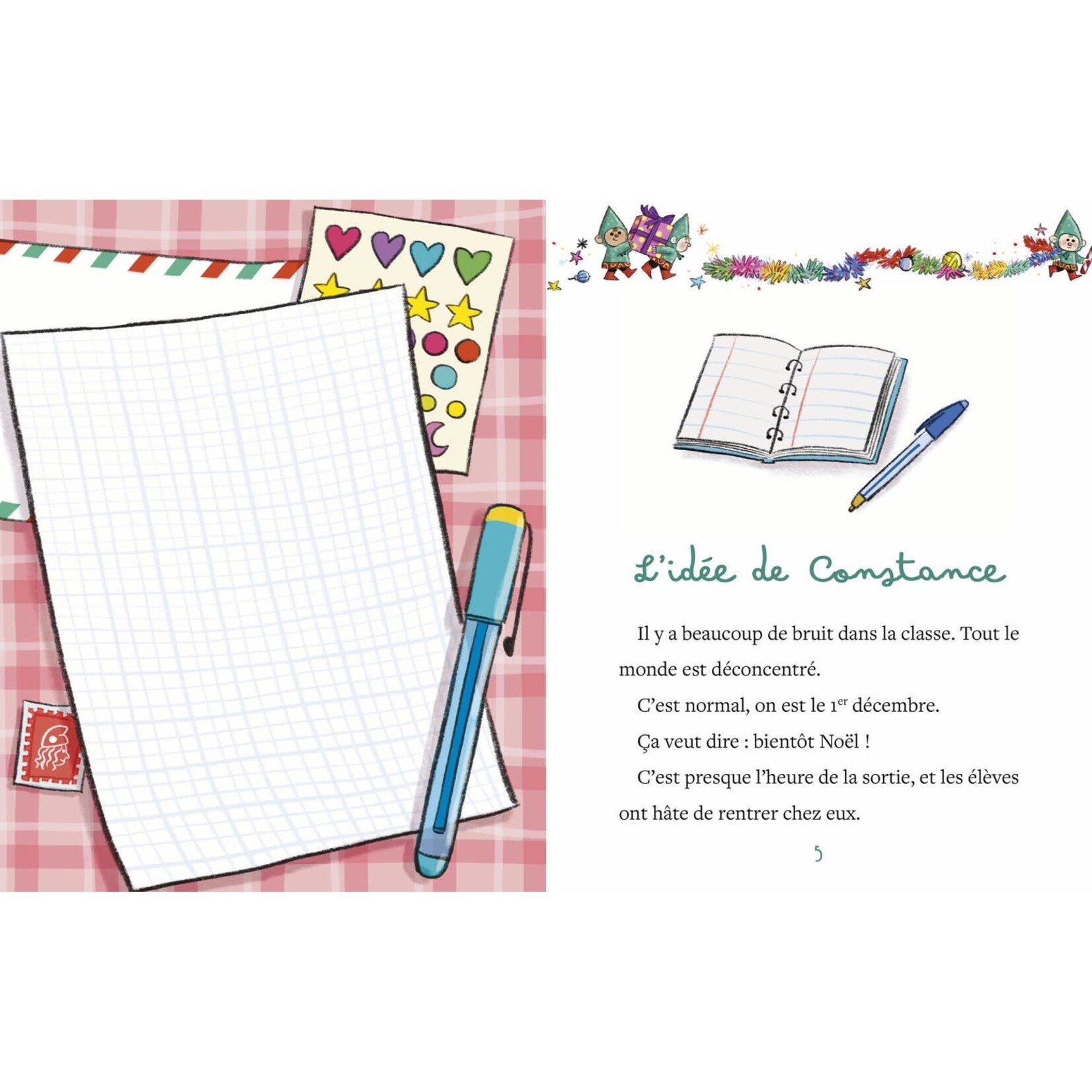 Auzou Roman de l’Avent – Le Père Noël à l'école