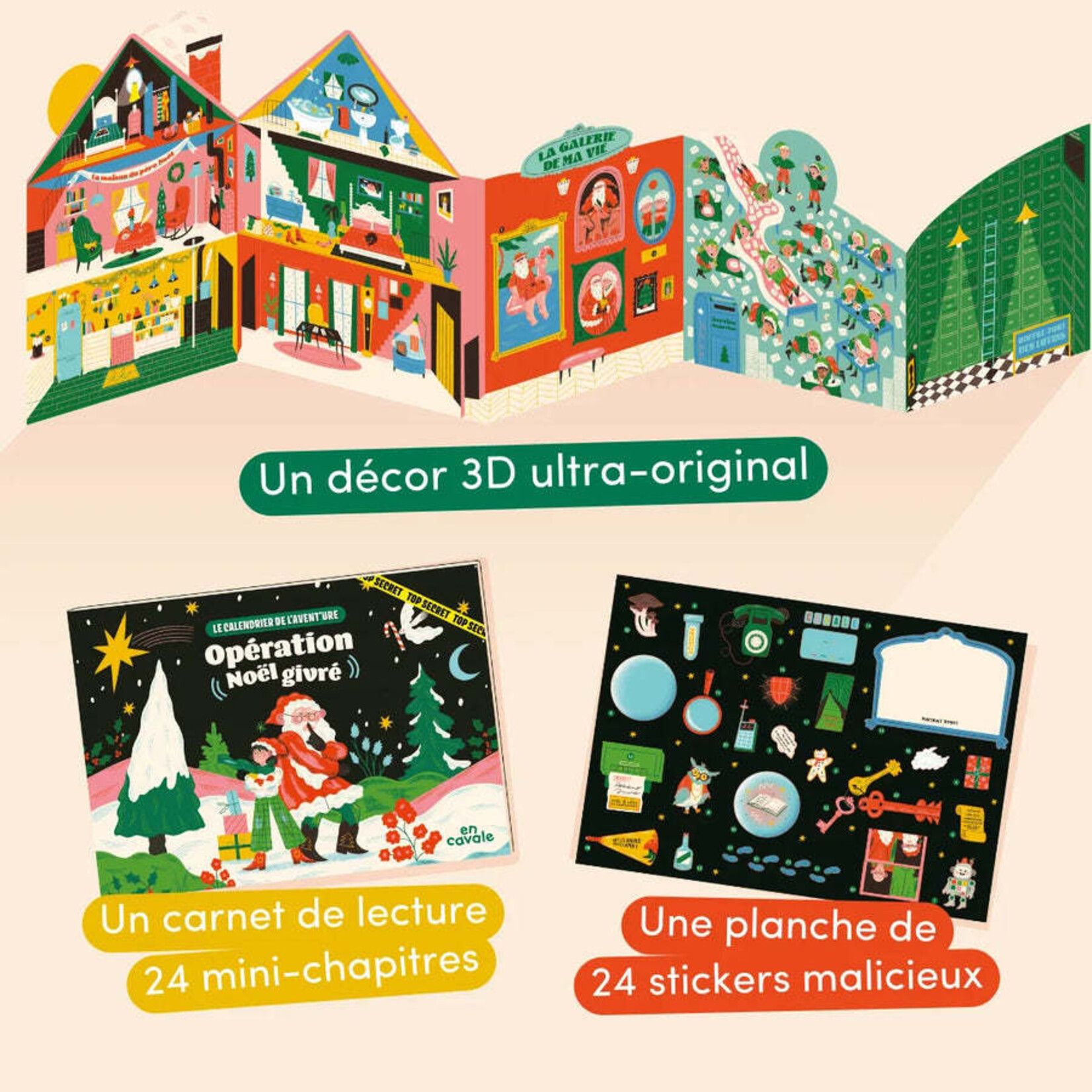 Editions en cavale Editions en cavale - le calendrier de l'Avent - le monde de Noël