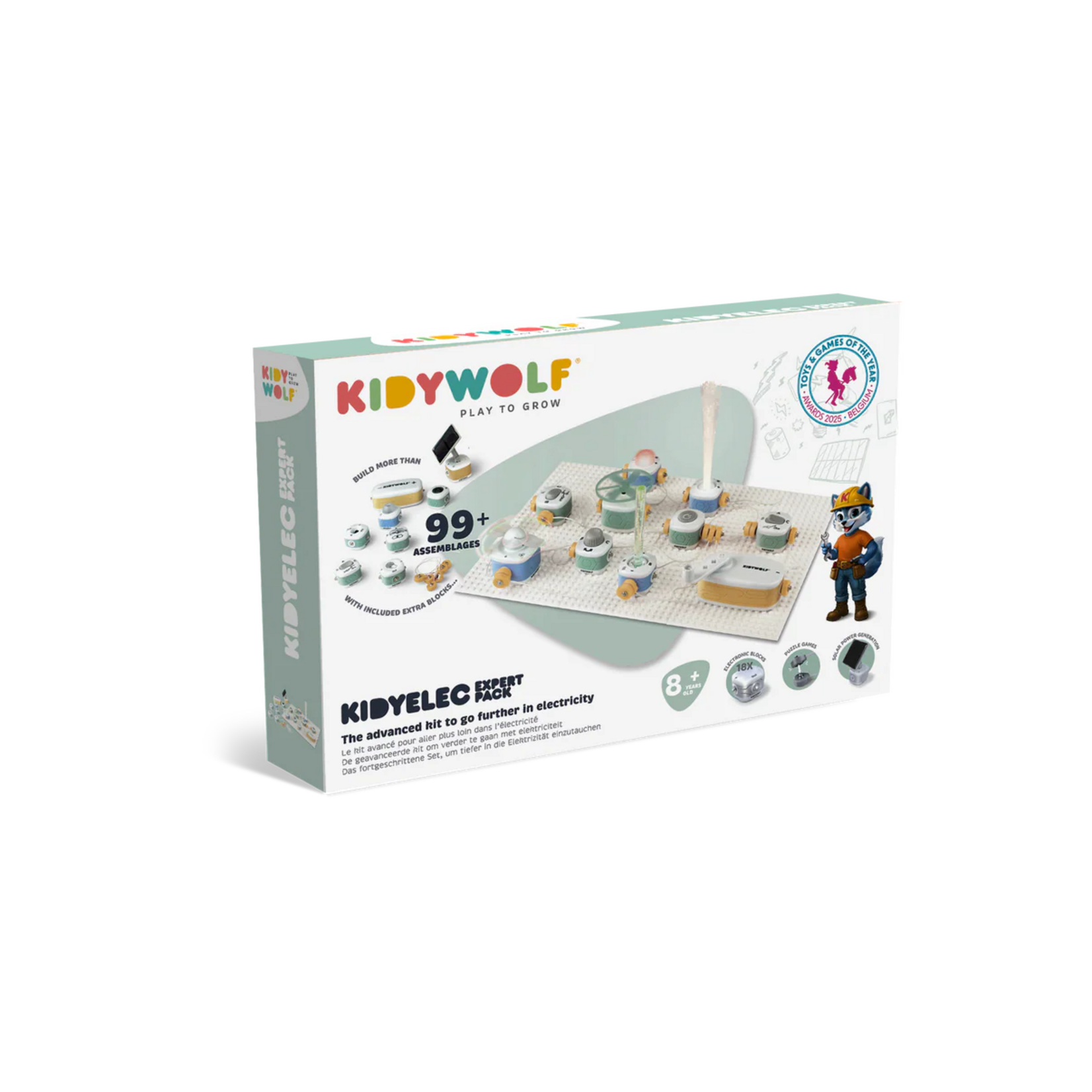Kidywolf Kidywolf – Kidyelec - expert - mon premier kit d'électricité - 18 pcs