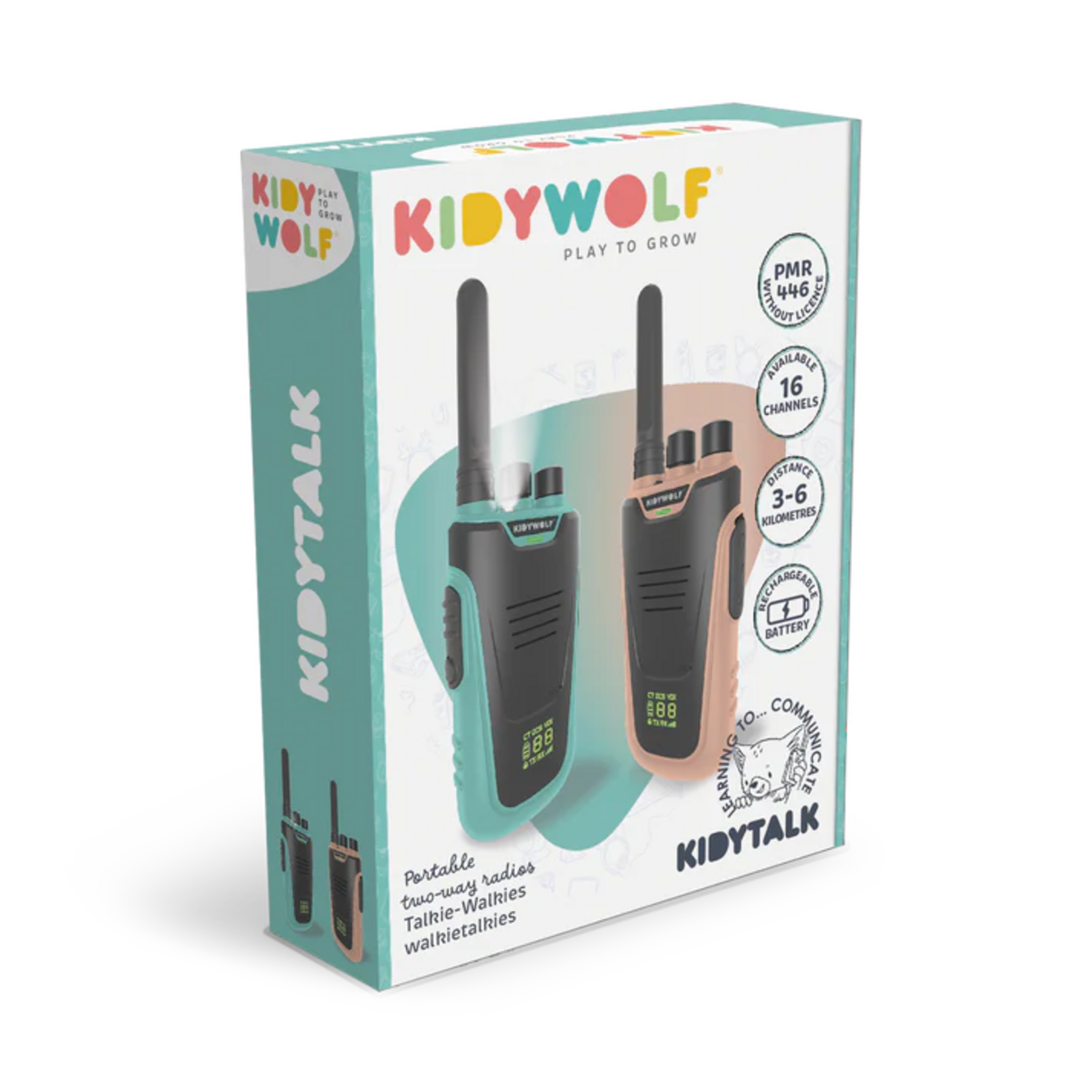Kidywolf Kidywolf – Kidytalk – pastel - nude / cyan