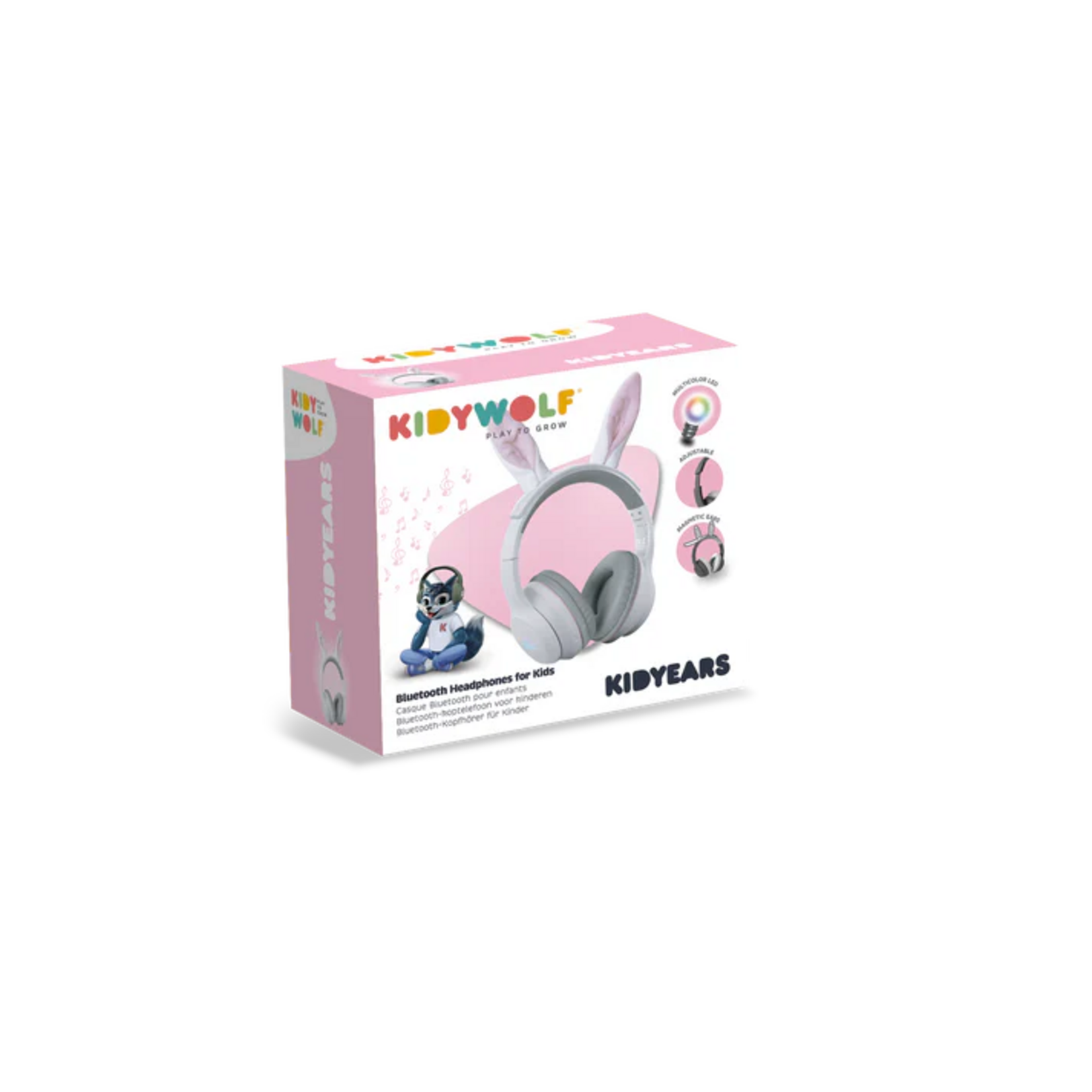 Kidywolf Kidywolf – kidyears - casque audio bluetooth - lapin