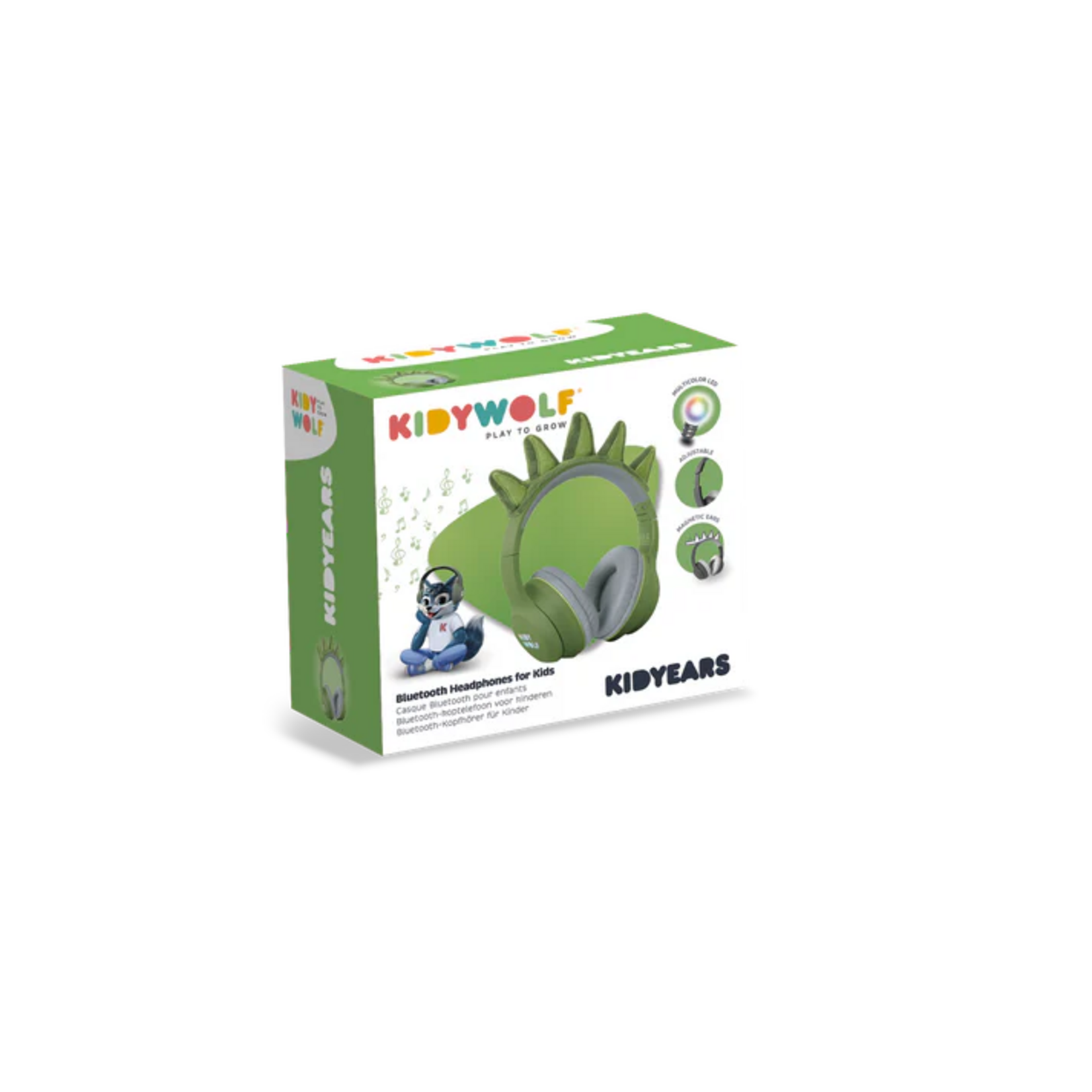 Kidywolf Kidywolf – kidyears - casque audio bluetooth - dinosaure