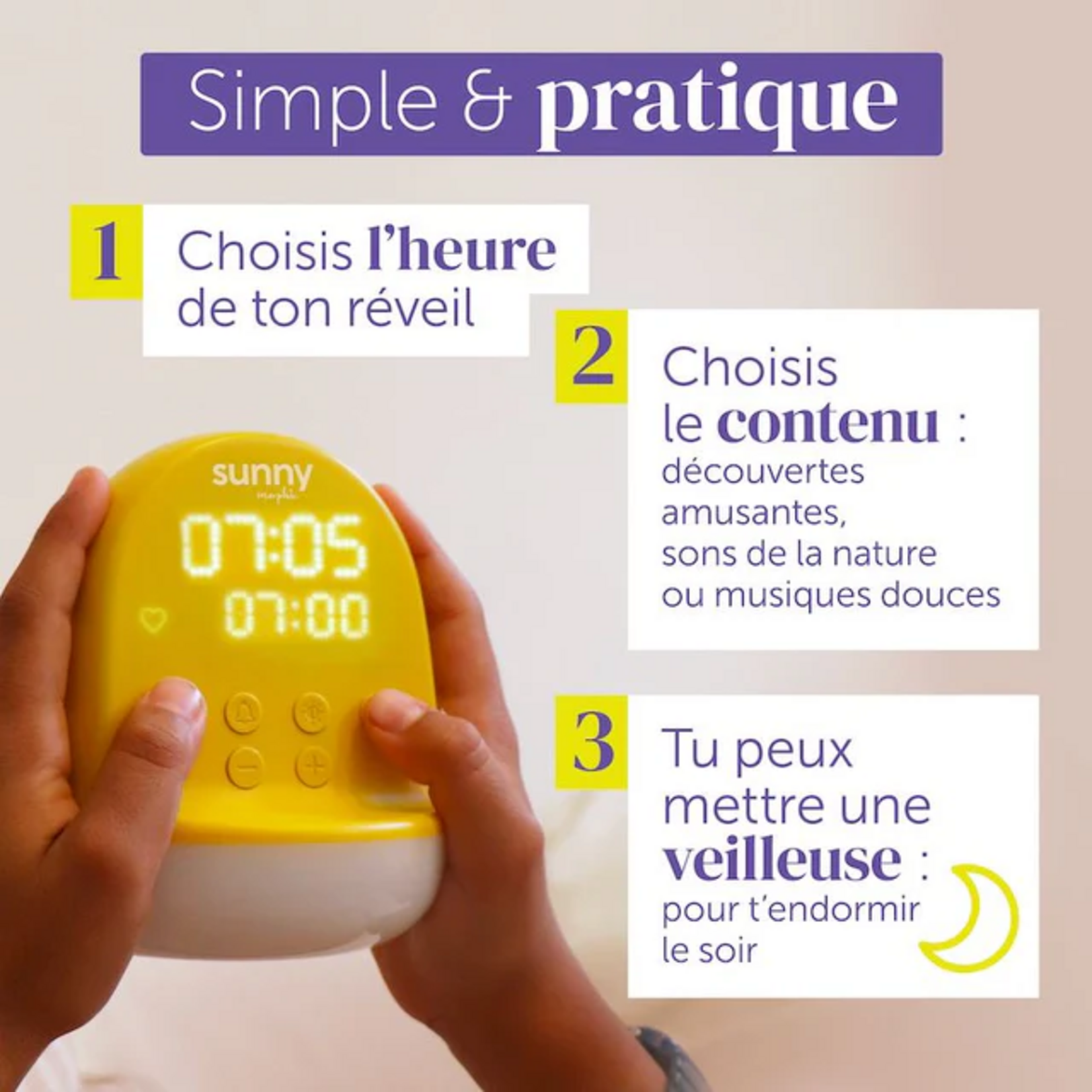 Morphée Morphée - Sunny - réveil enfant