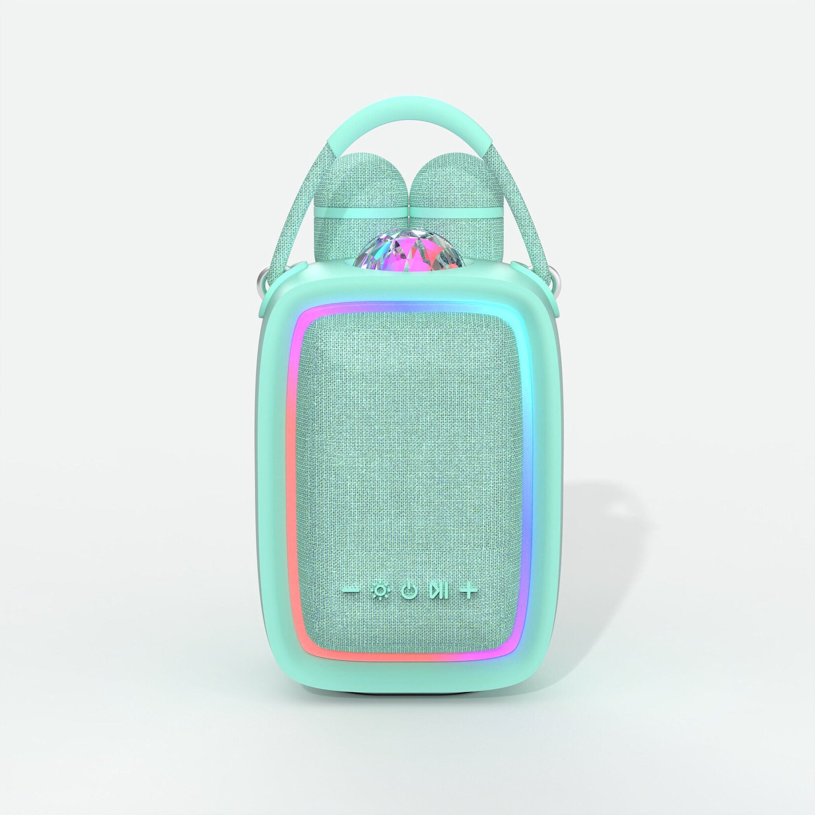 MOB MOB – enceinte / karaoké lumineuse - singy party - turquoise
