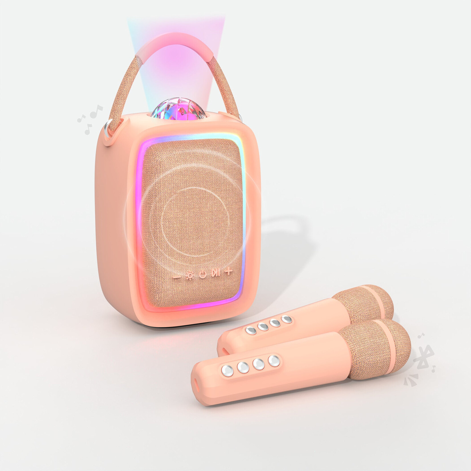 MOB MOB – enceinte / karaoké lumineuse - singy party - pink