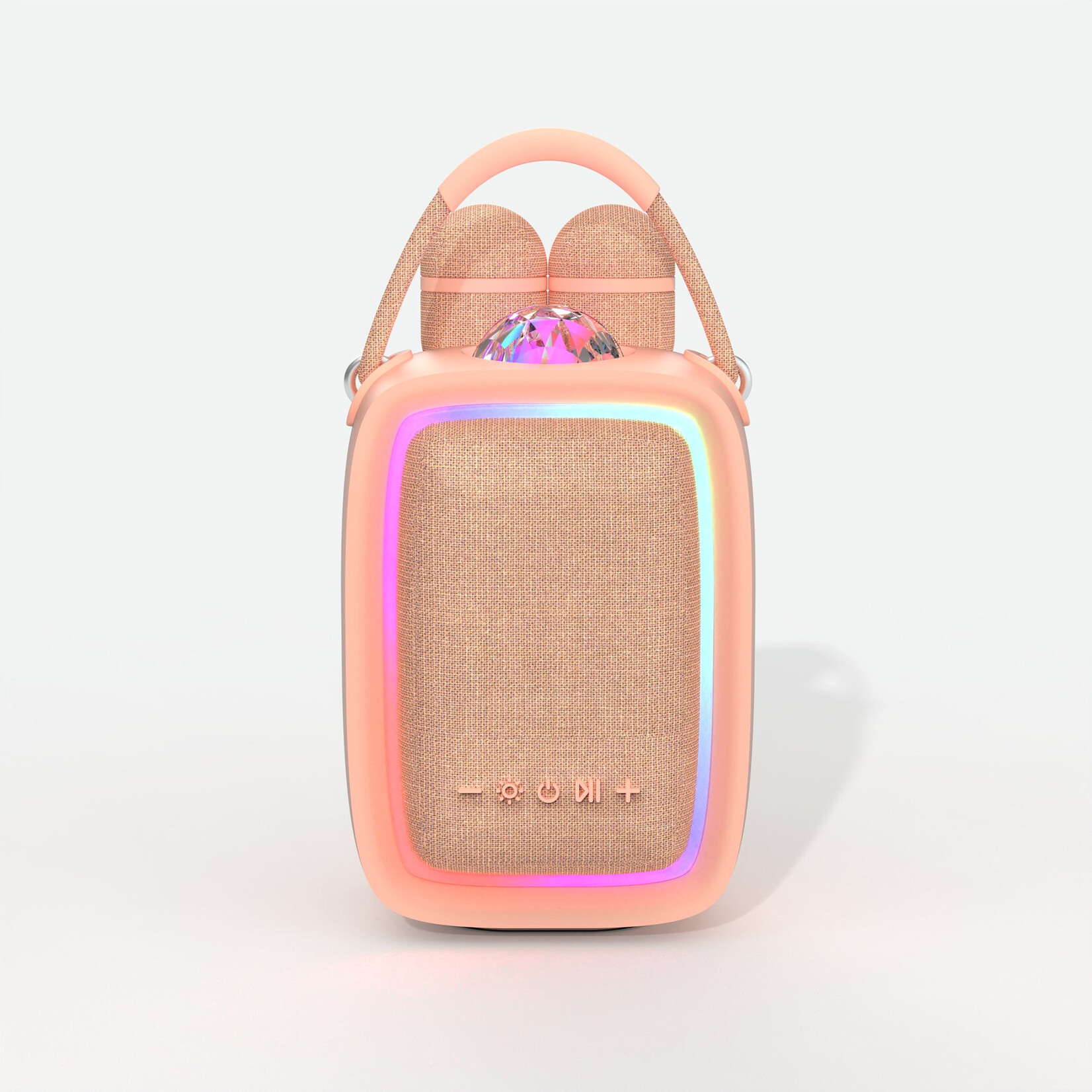 MOB MOB – enceinte / karaoké lumineuse - singy party - pink