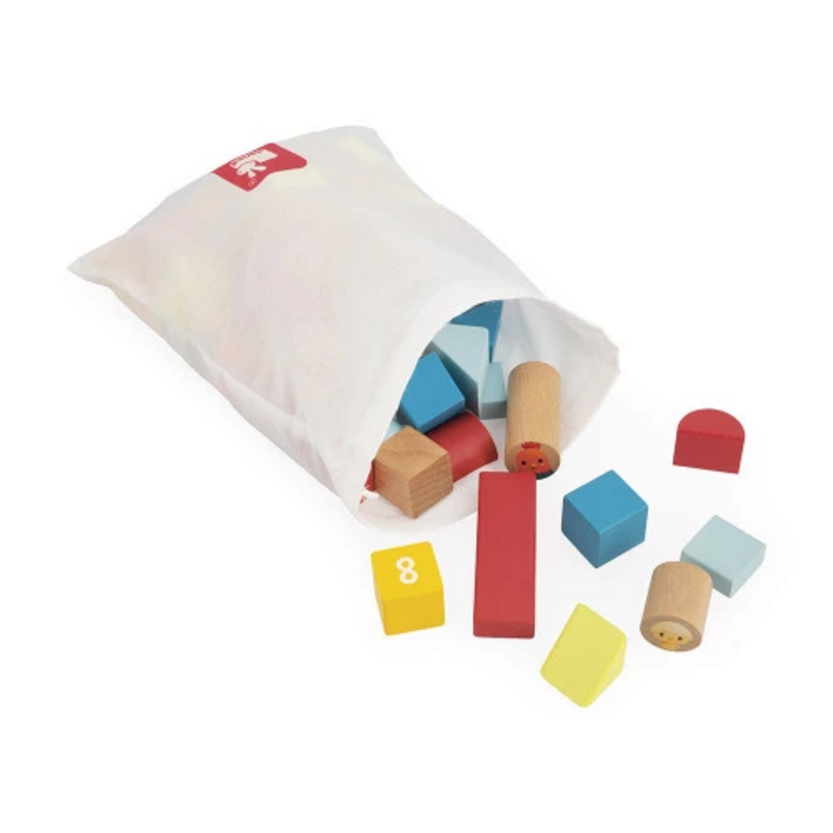Janod Janod – ferme – baril de construction - 56pcs