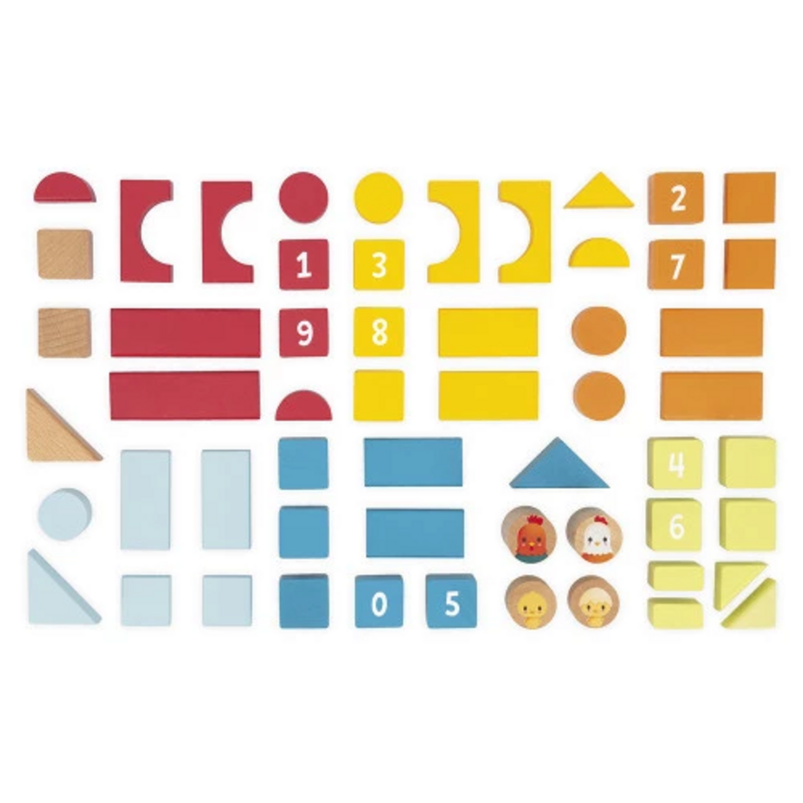 Janod Janod – ferme – baril de construction - 56pcs