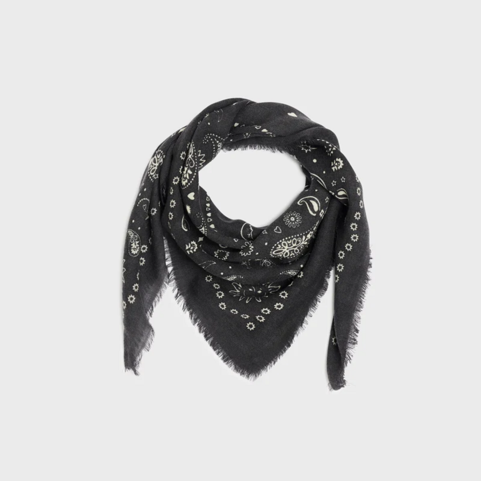 Billybelt Billybelt - foulard femme laine - Louise - gris anthracite