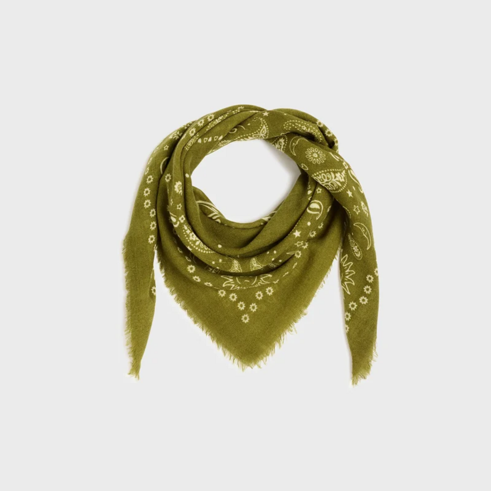 Billybelt Billybelt - foulard femme laine - Louise - kaki