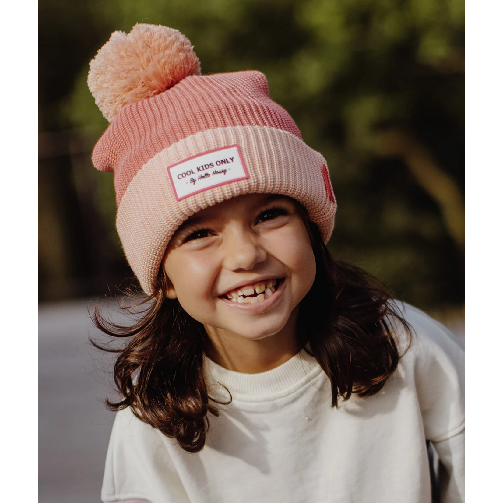 Hello Hossy Hello Hossy – bonnet – color block - blush