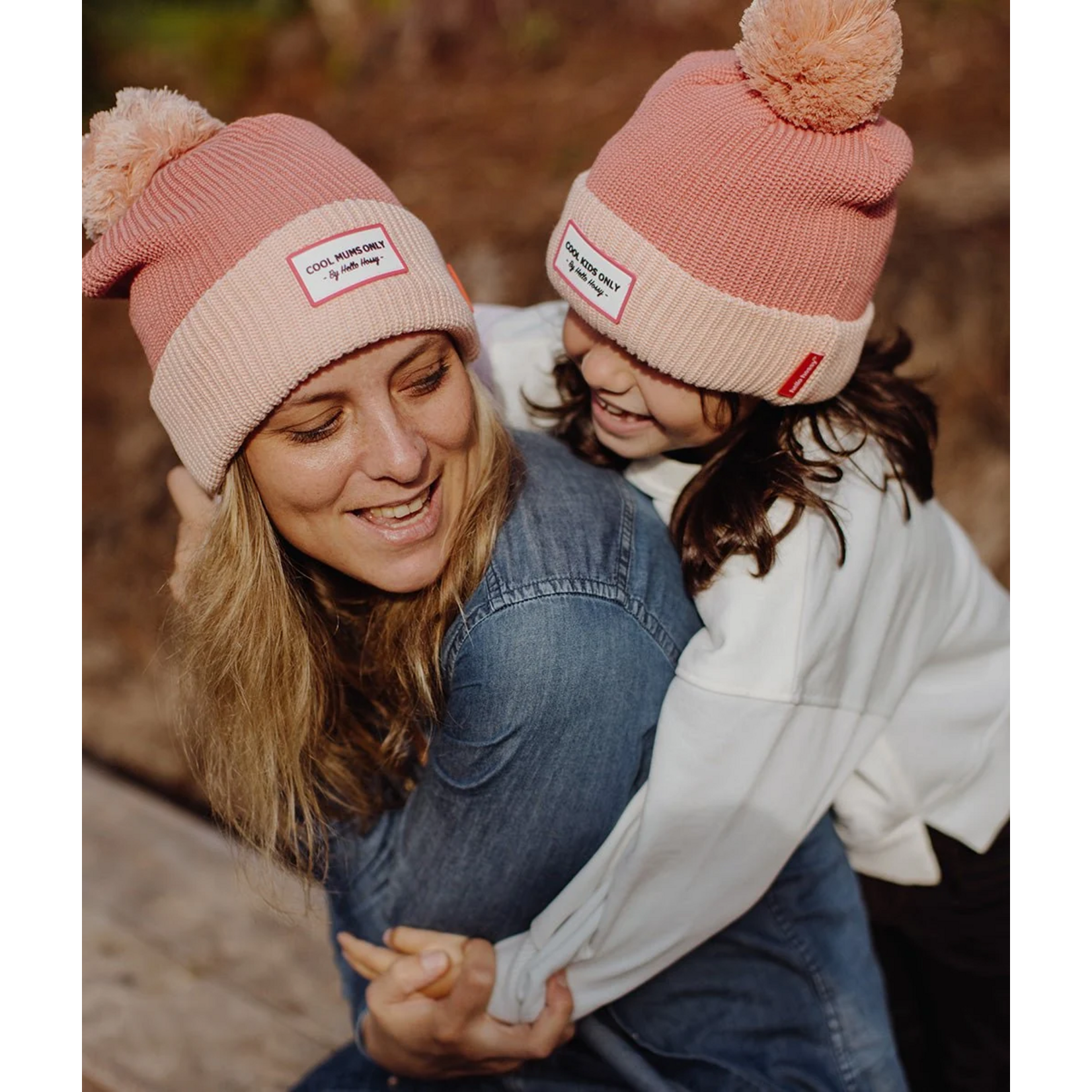 Hello Hossy Hello Hossy – bonnet – color block - blush