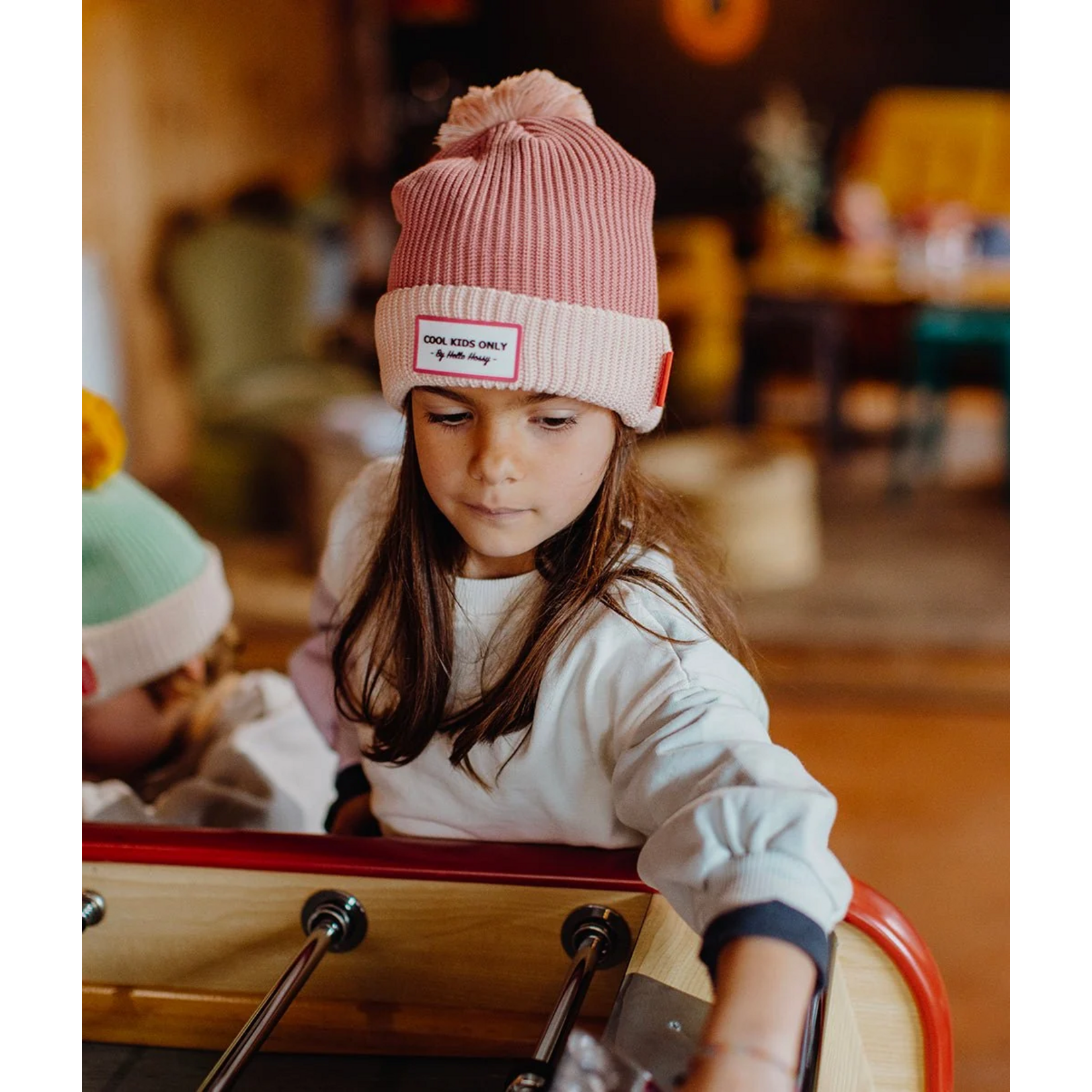 Hello Hossy Hello Hossy – bonnet – color block - blush