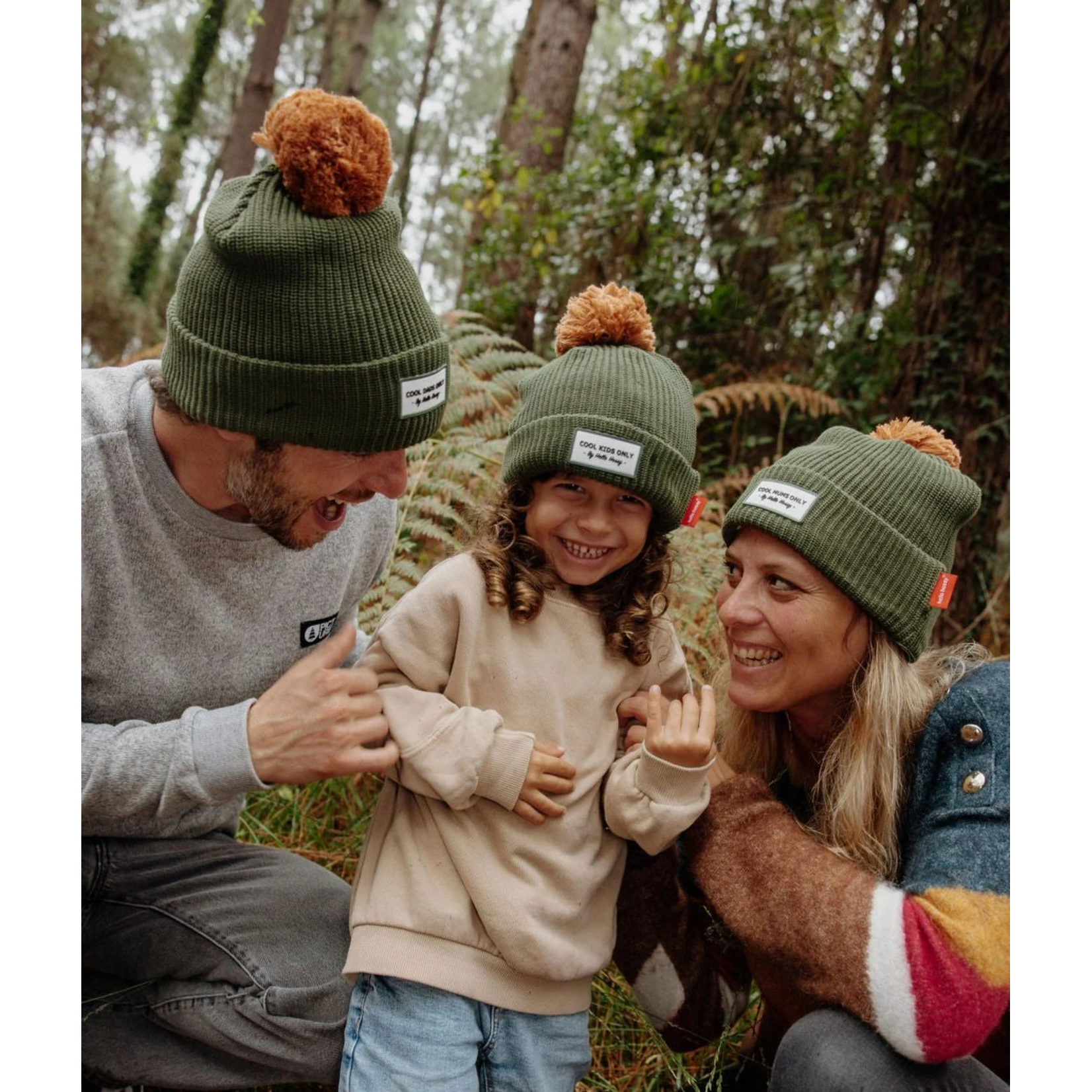 Hello Hossy Hello Hossy – bonnet – color block - forest