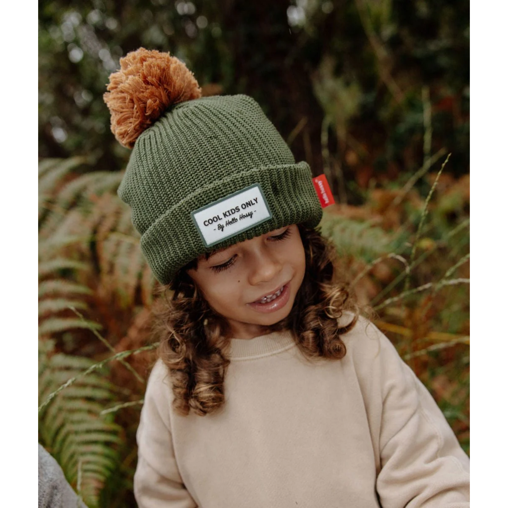 Hello Hossy Hello Hossy – bonnet – color block - forest