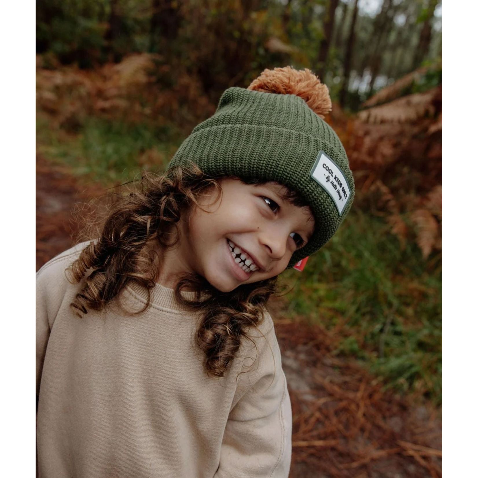 Hello Hossy Hello Hossy – bonnet – color block - forest
