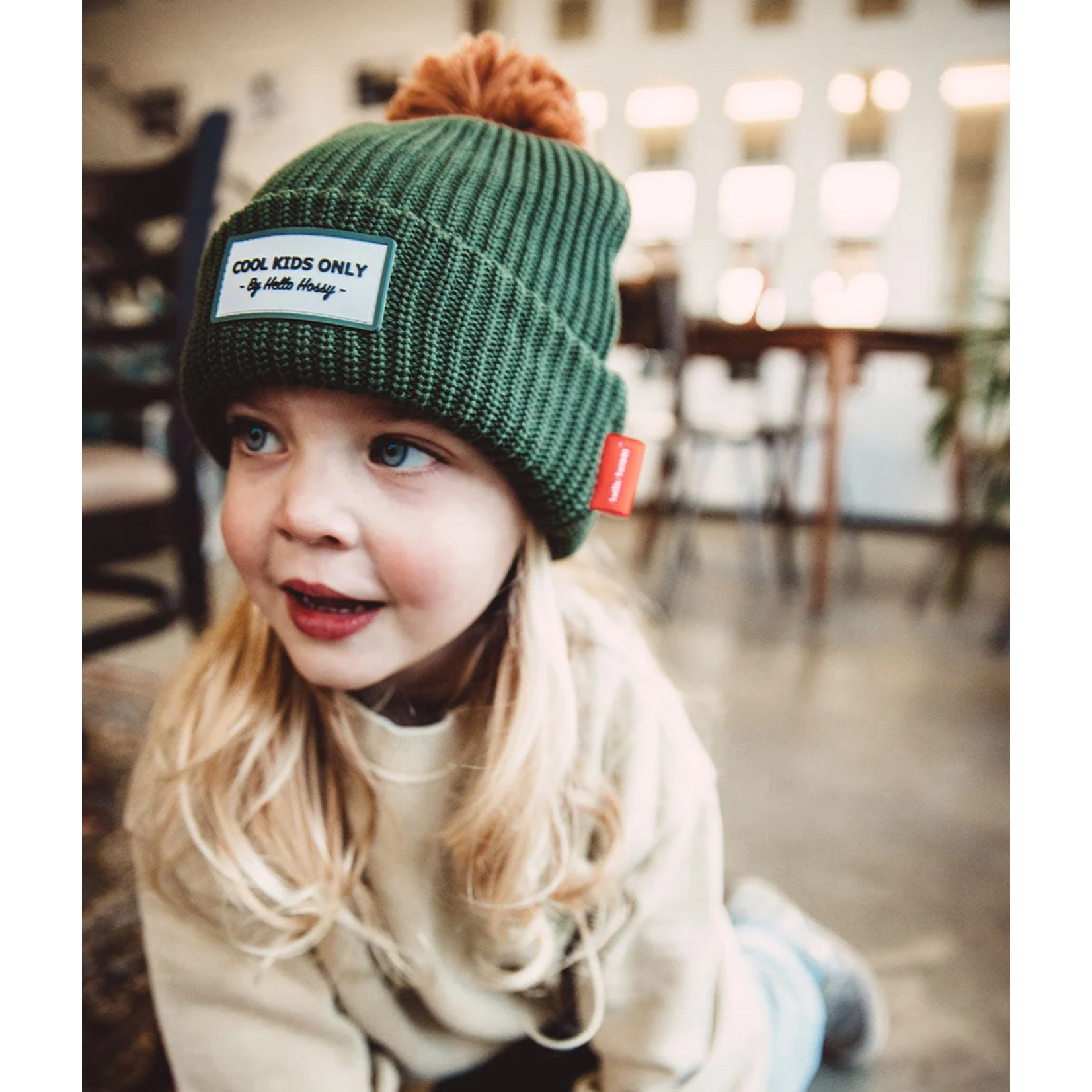 Hello Hossy Hello Hossy – bonnet – color block - forest
