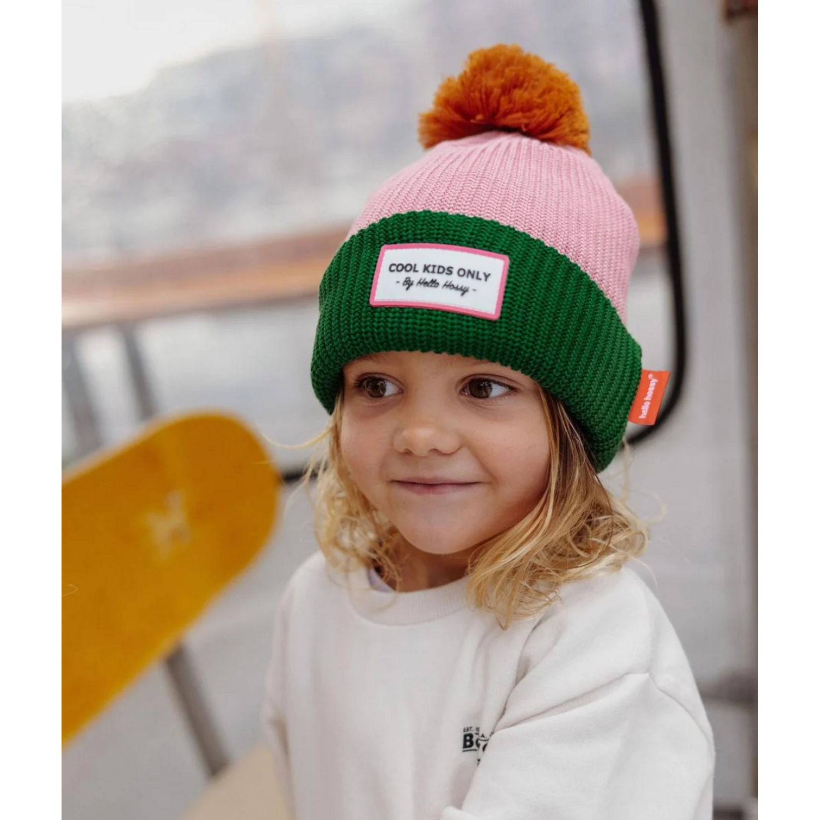 Hello Hossy Hello Hossy – bonnet – color block - Rosy