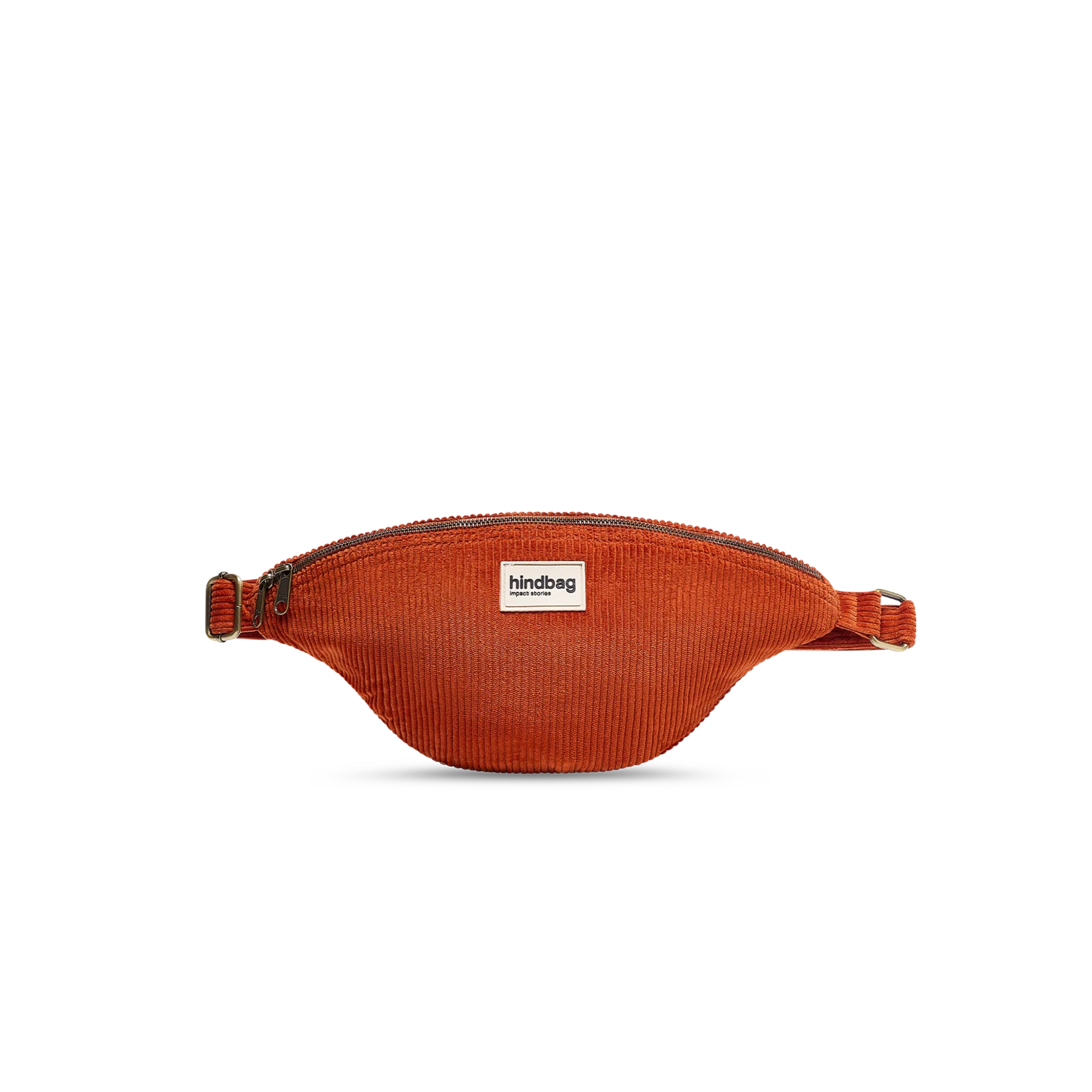Hindbag Hindbag - sac banane Sasha L - velours brique