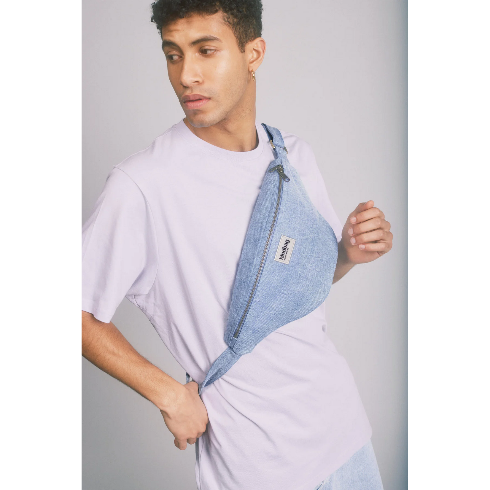 Hindbag Hindbag - sac banane Sasha L - denim bleu