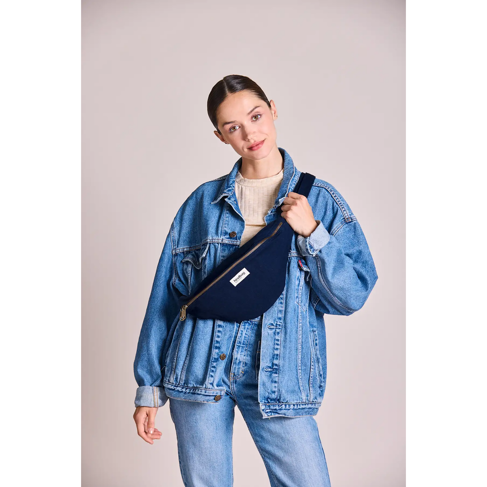 Hindbag Hindbag - sac banane Sasha L - navy