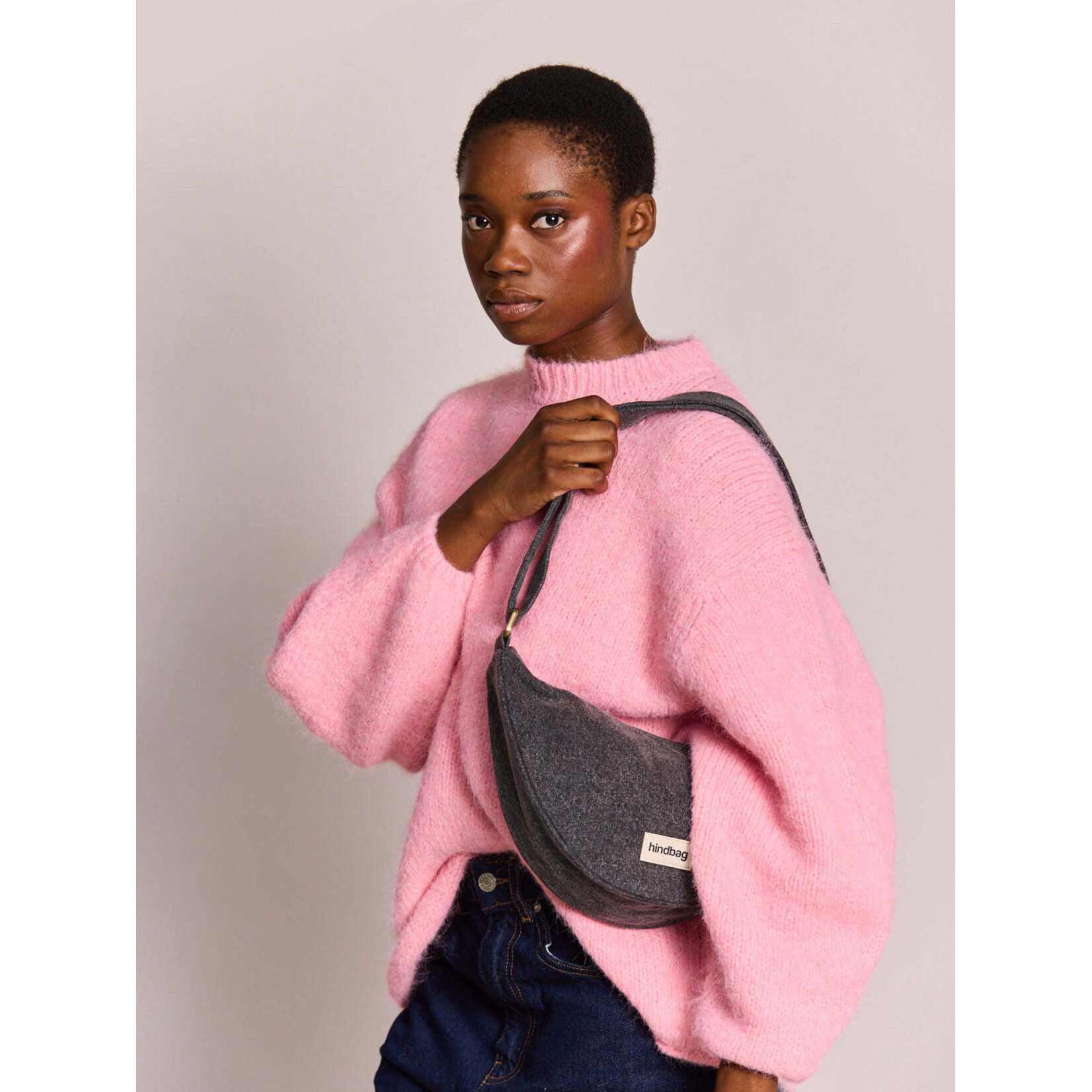 Hindbag Hindbag - sac banane Andrea - denim gris foncé