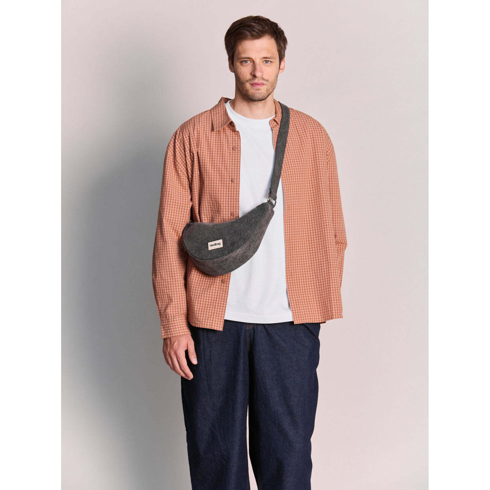 Hindbag Hindbag - sac banane Andrea - denim gris foncé