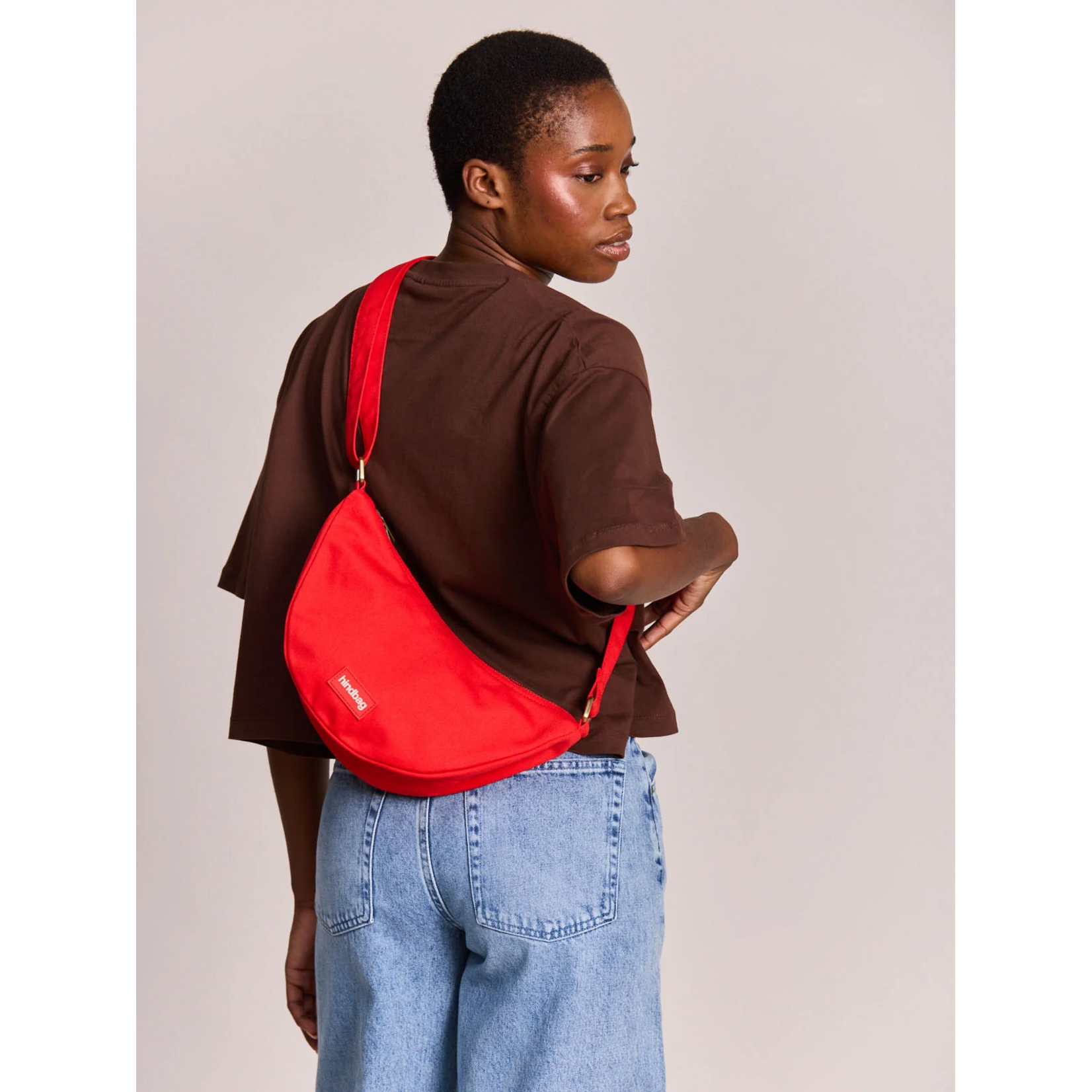 Hindbag Hindbag - sac banane Andrea - rouge carmin