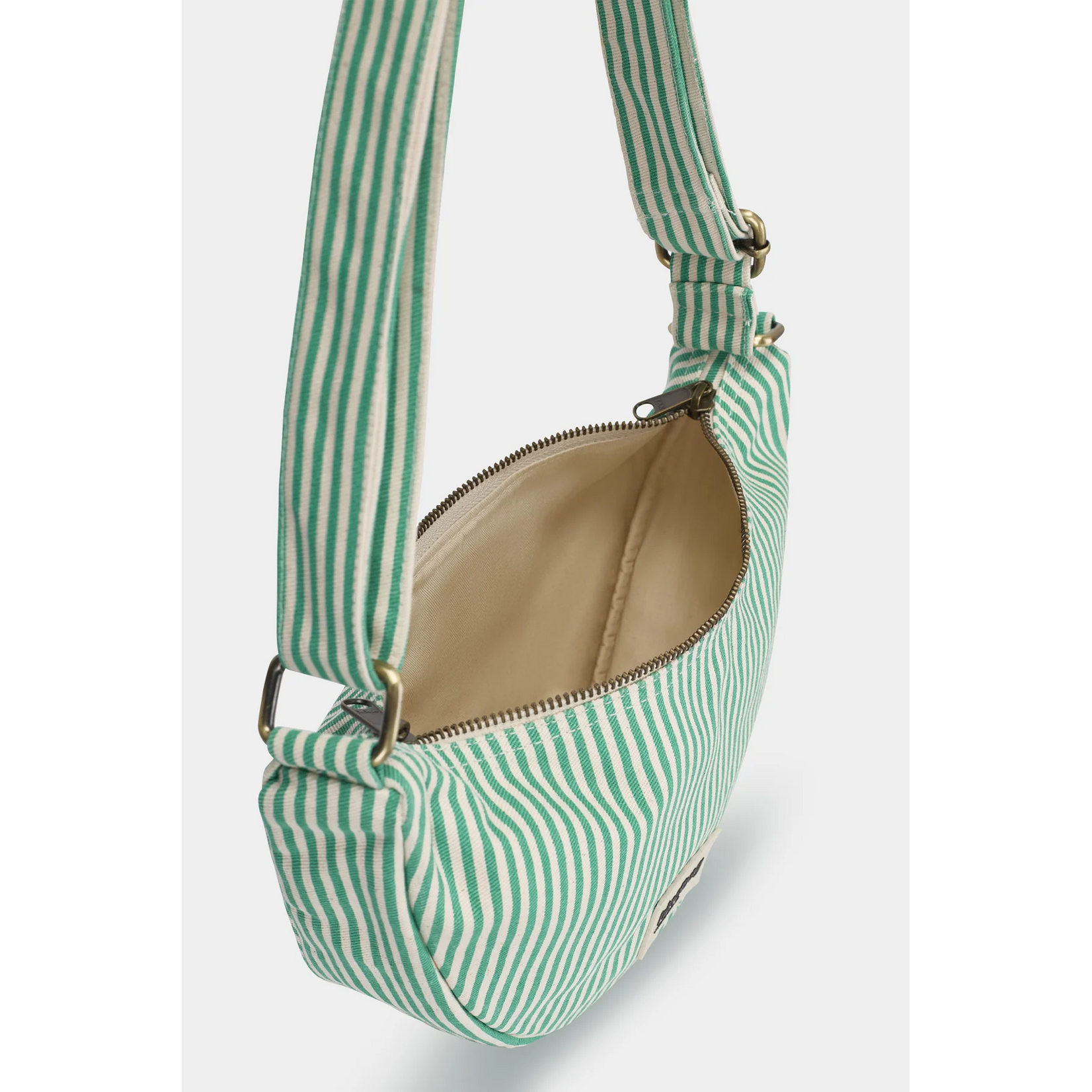Hindbag Hindbag - sac banane Andrea - fines rayures - vert