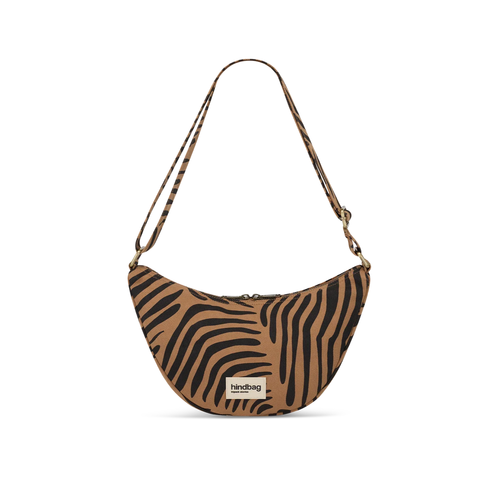 Hindbag Hindbag - sac banane Andrea - zèbre - cannelle