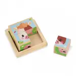 Janod Janod - barquette 4 cubes - ferme