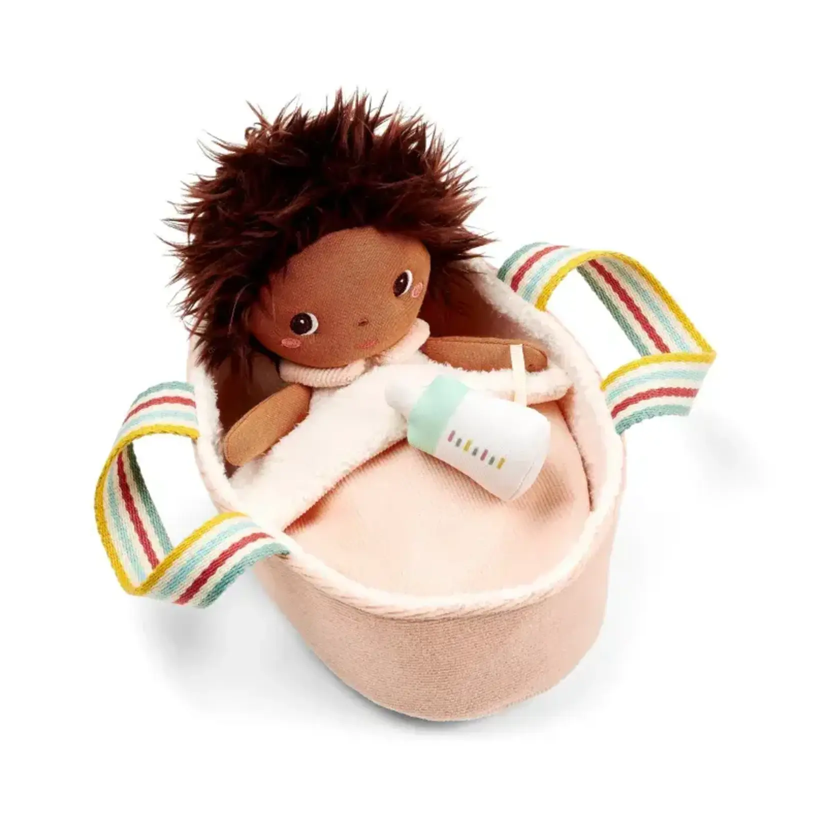 Lilliputiens Lilliputiens - poupée en tissu et son couffin - Misha - 21cm