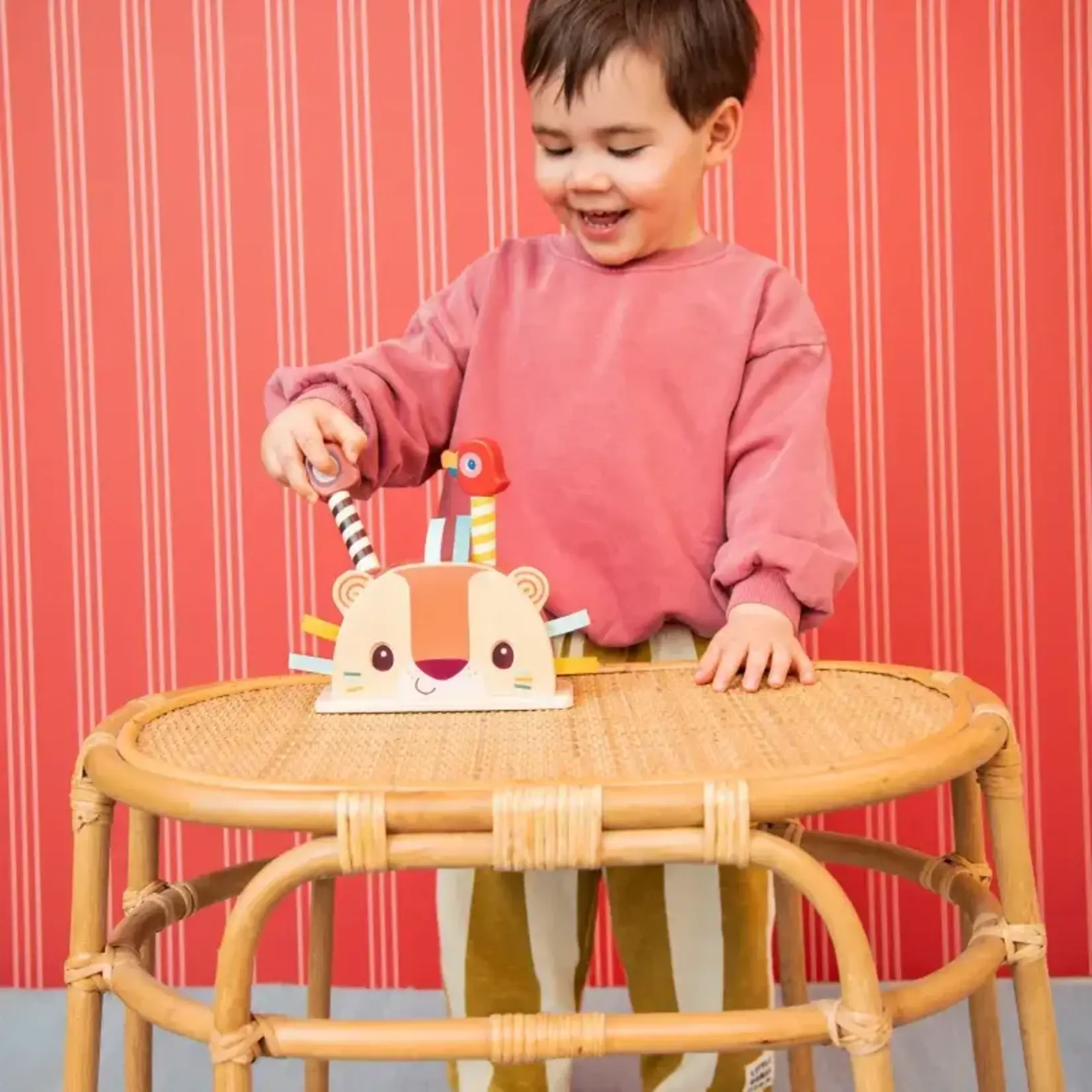 Lilliputiens Lilliputiens - pop up en bois - Jack le lion