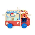 Lilliputiens Lilliputiens - panneau d'activités en bois - camion de pompier