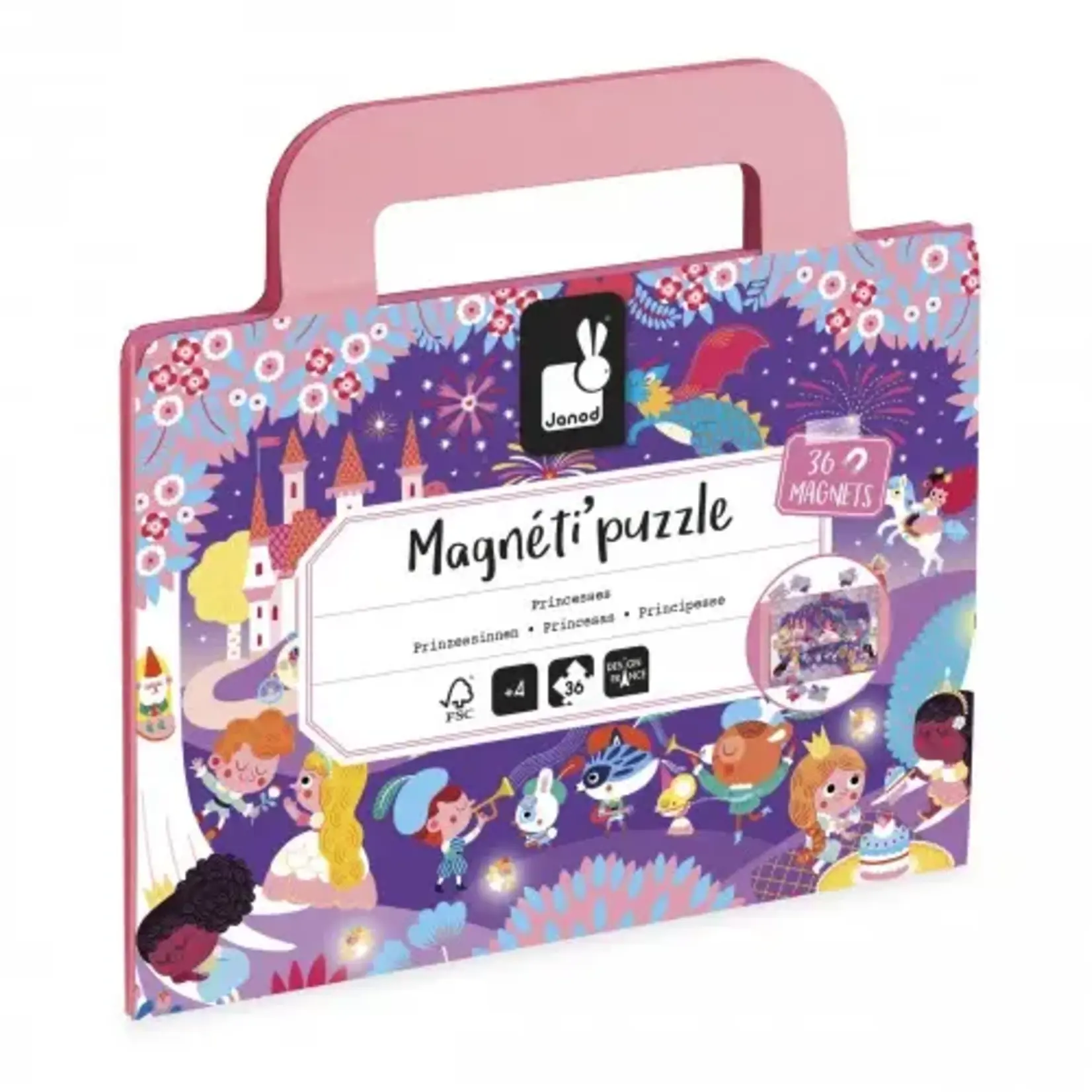 Janod Janod – magneti’puzzles - princesses - 36 pièces