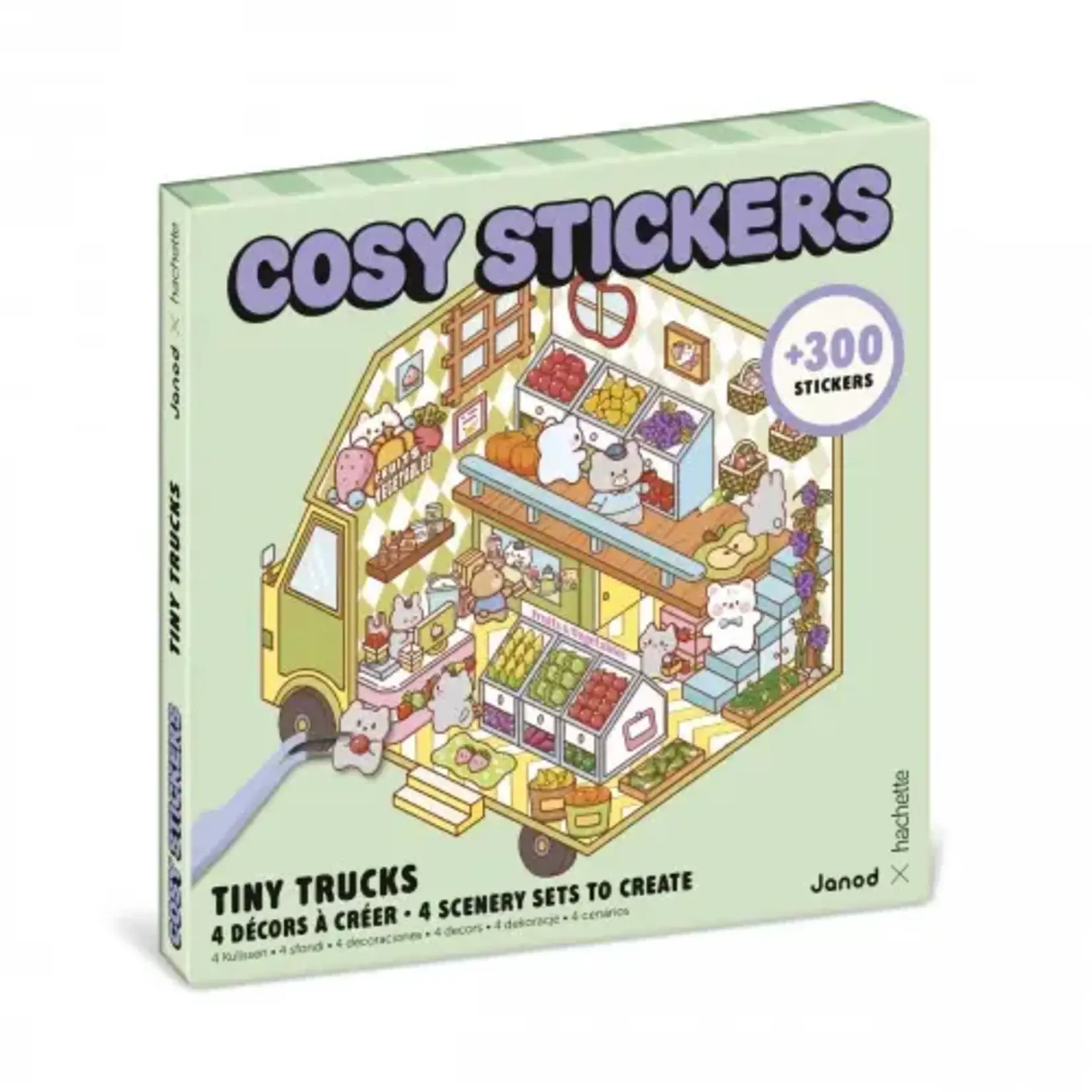 Janod Janod - cosy stickers - tiny trucks