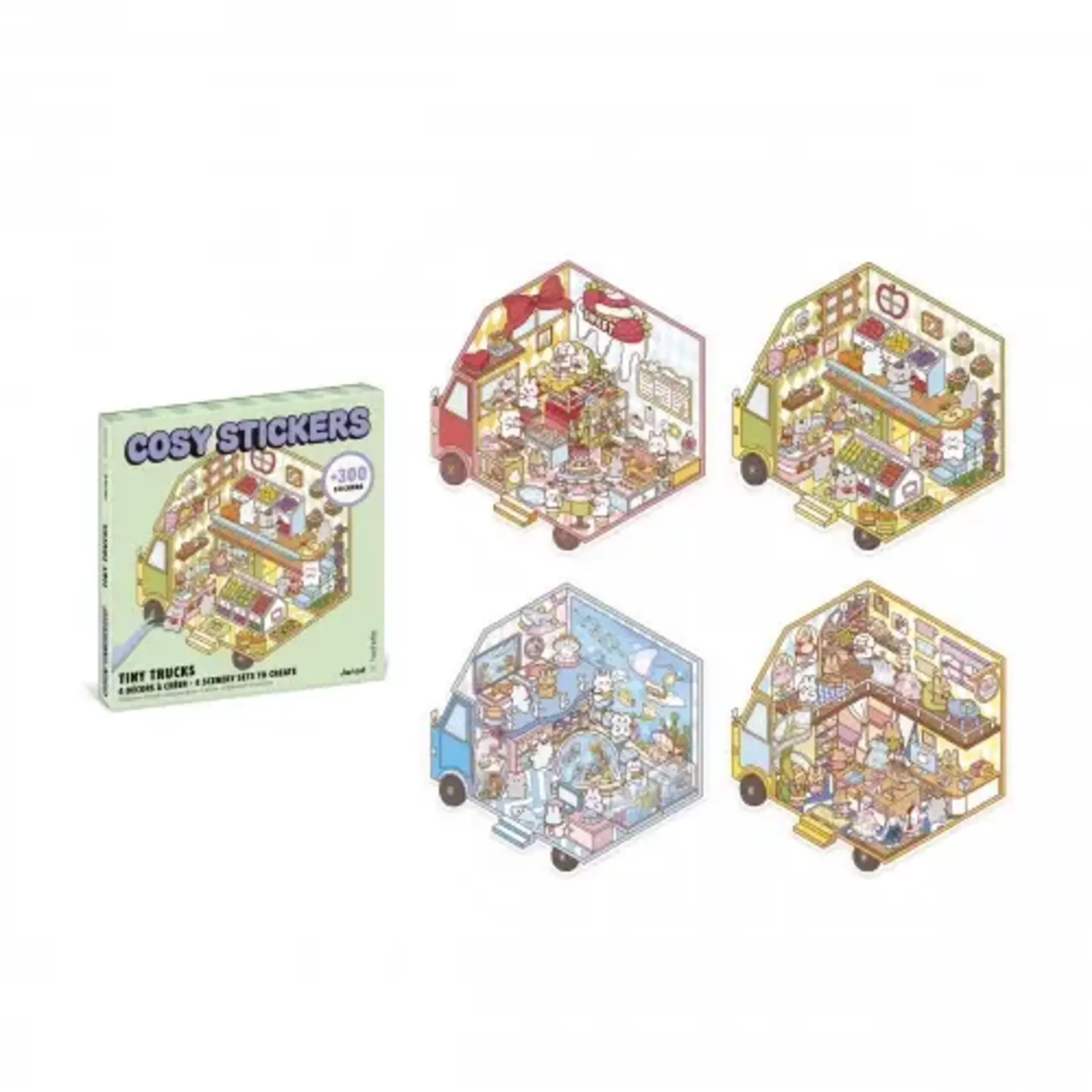 Janod Janod - cosy stickers - tiny trucks