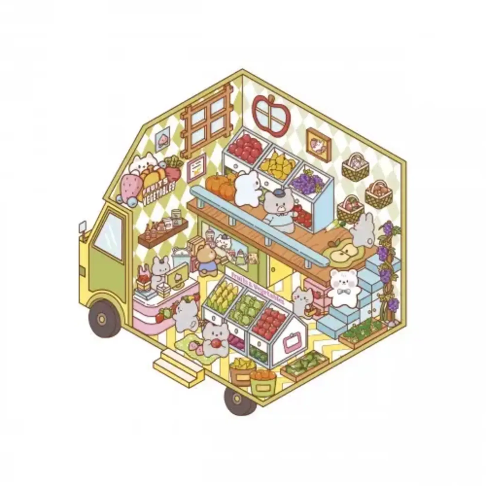 Janod Janod - cosy stickers - tiny trucks