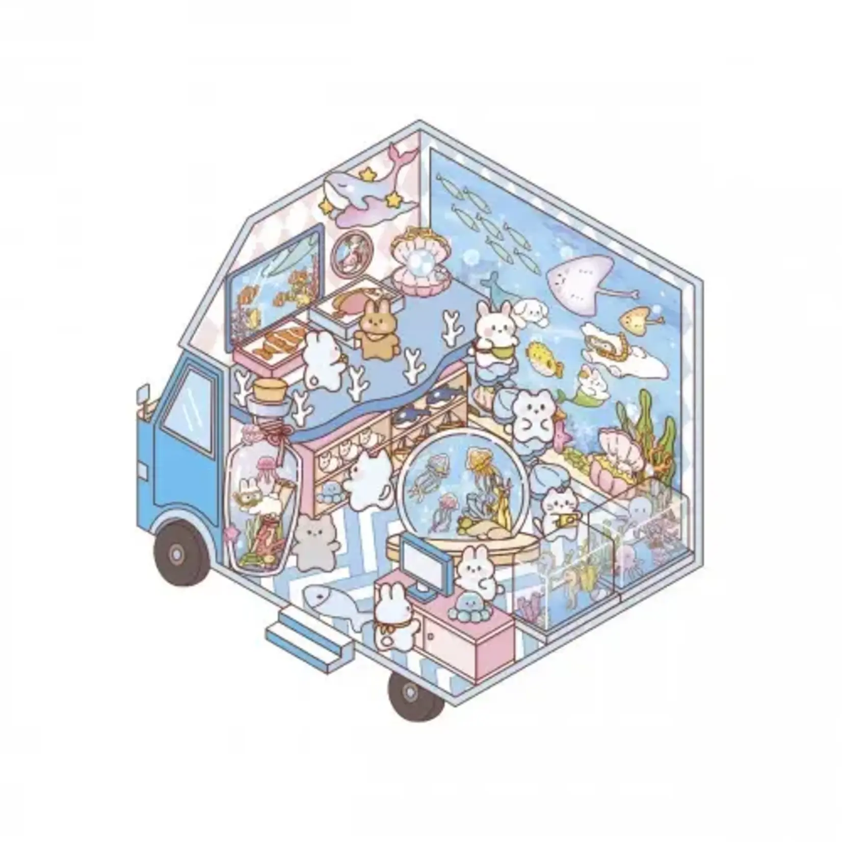 Janod Janod - cosy stickers - tiny trucks