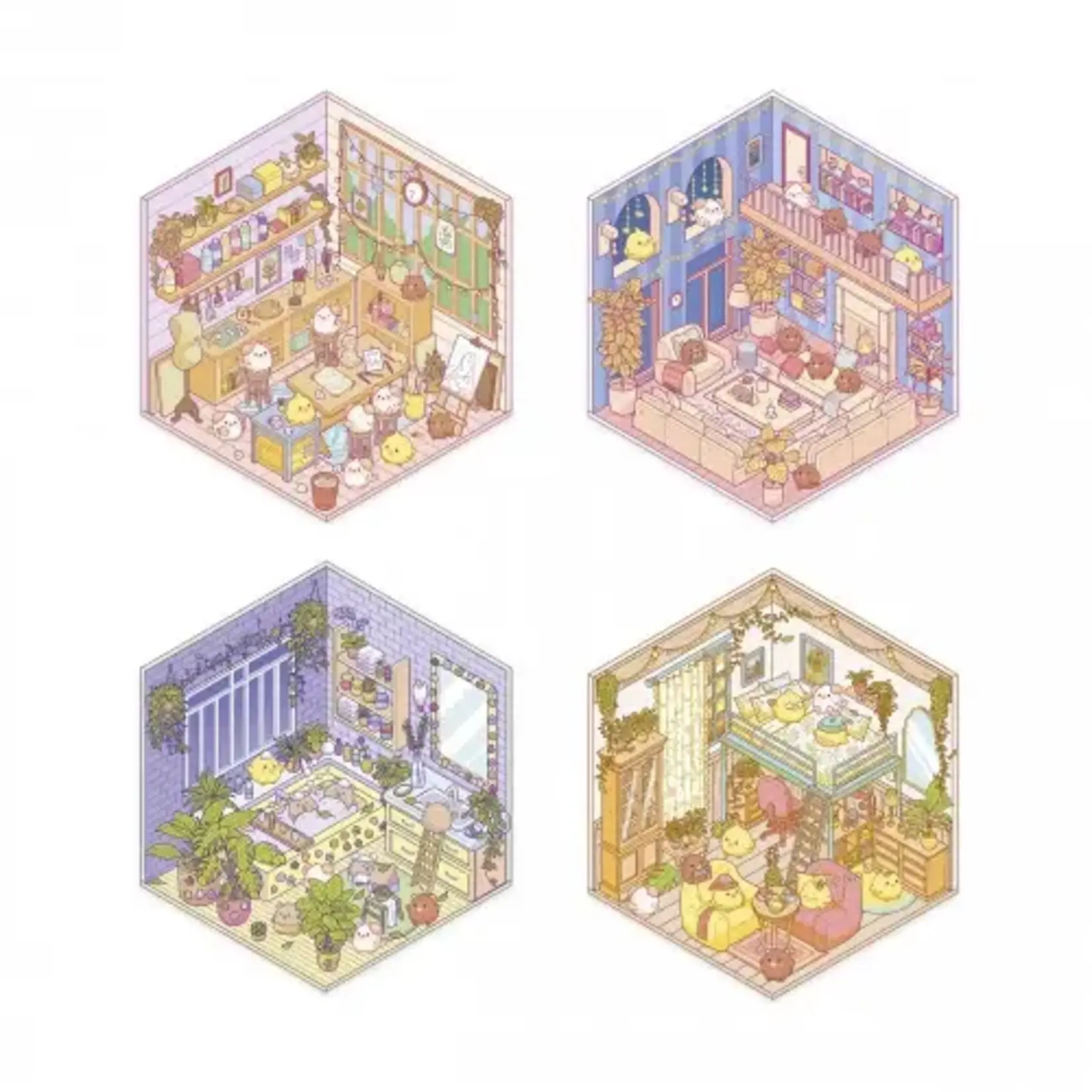 Janod Janod - cosy stickers - lovely home