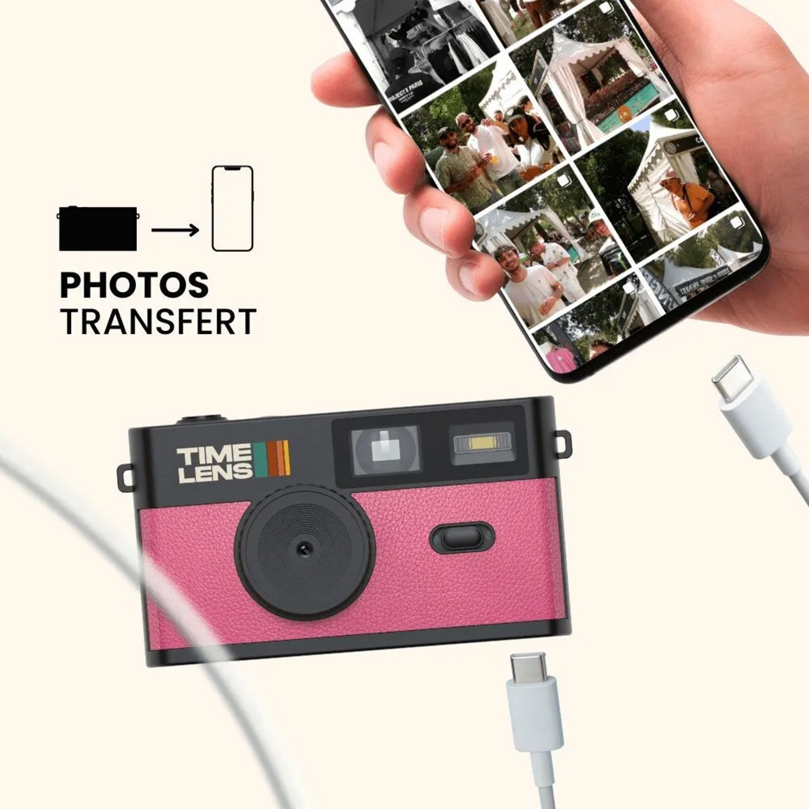Timelens Timelens - appareil photo - rose