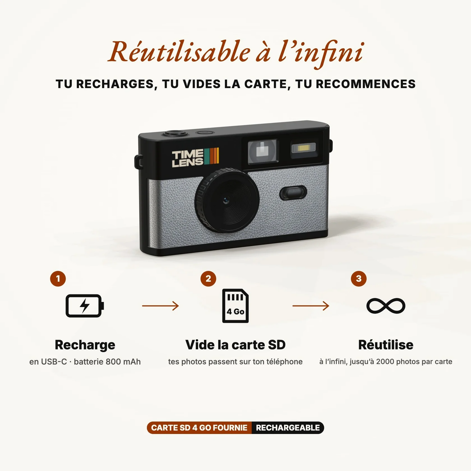 Timelens Timelens - appareil photo - silver