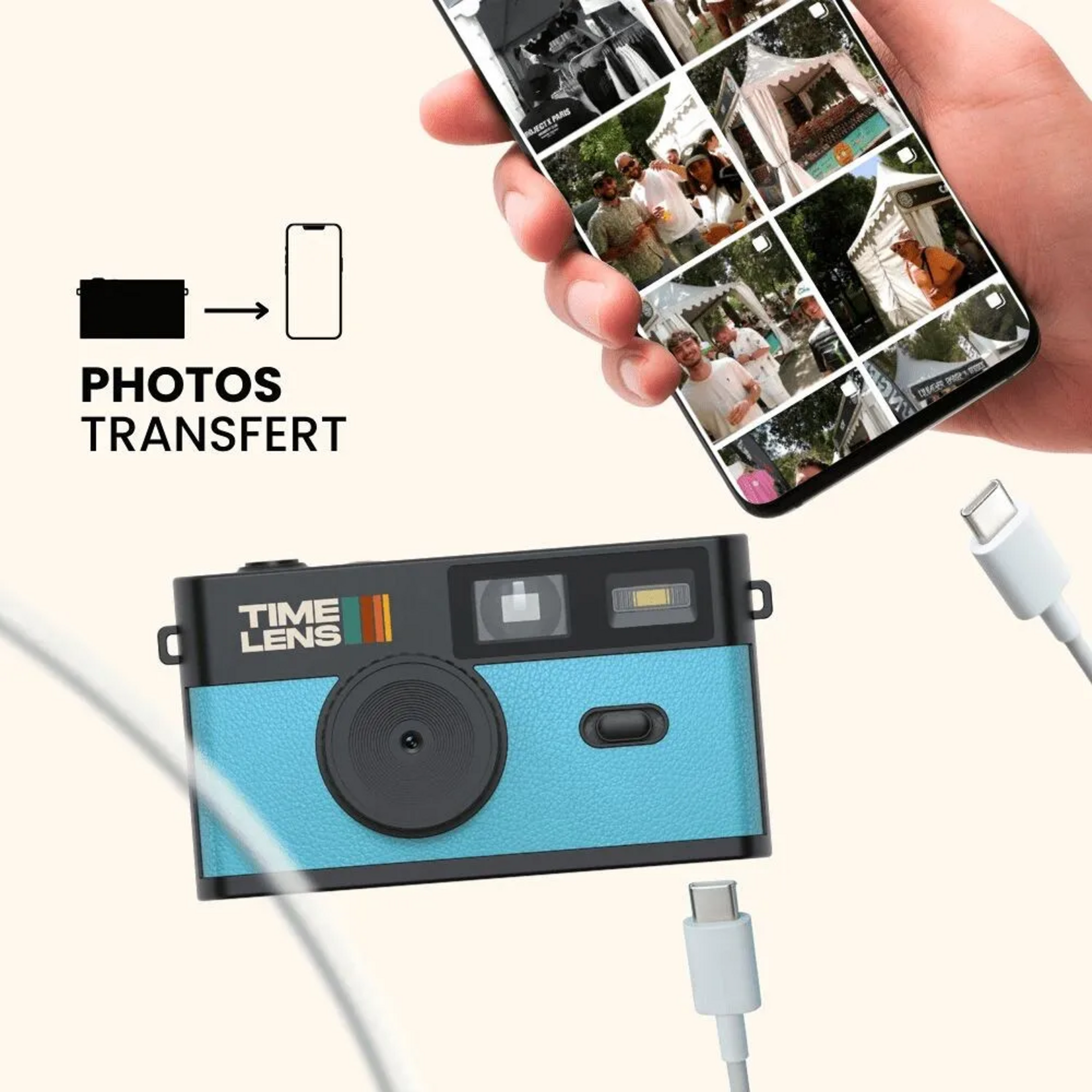 Timelens Timelens - appareil photo - bleu turquoise