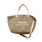 Zakuw Zakuw - sac cabas XL - velours - minus en vadrouille