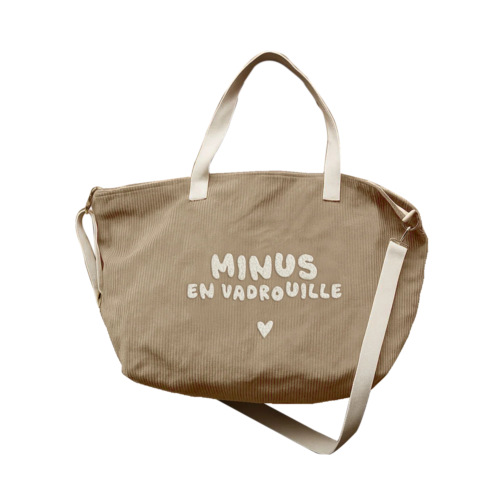 Zakuw Zakuw - sac cabas XL - velours - minus en vadrouille