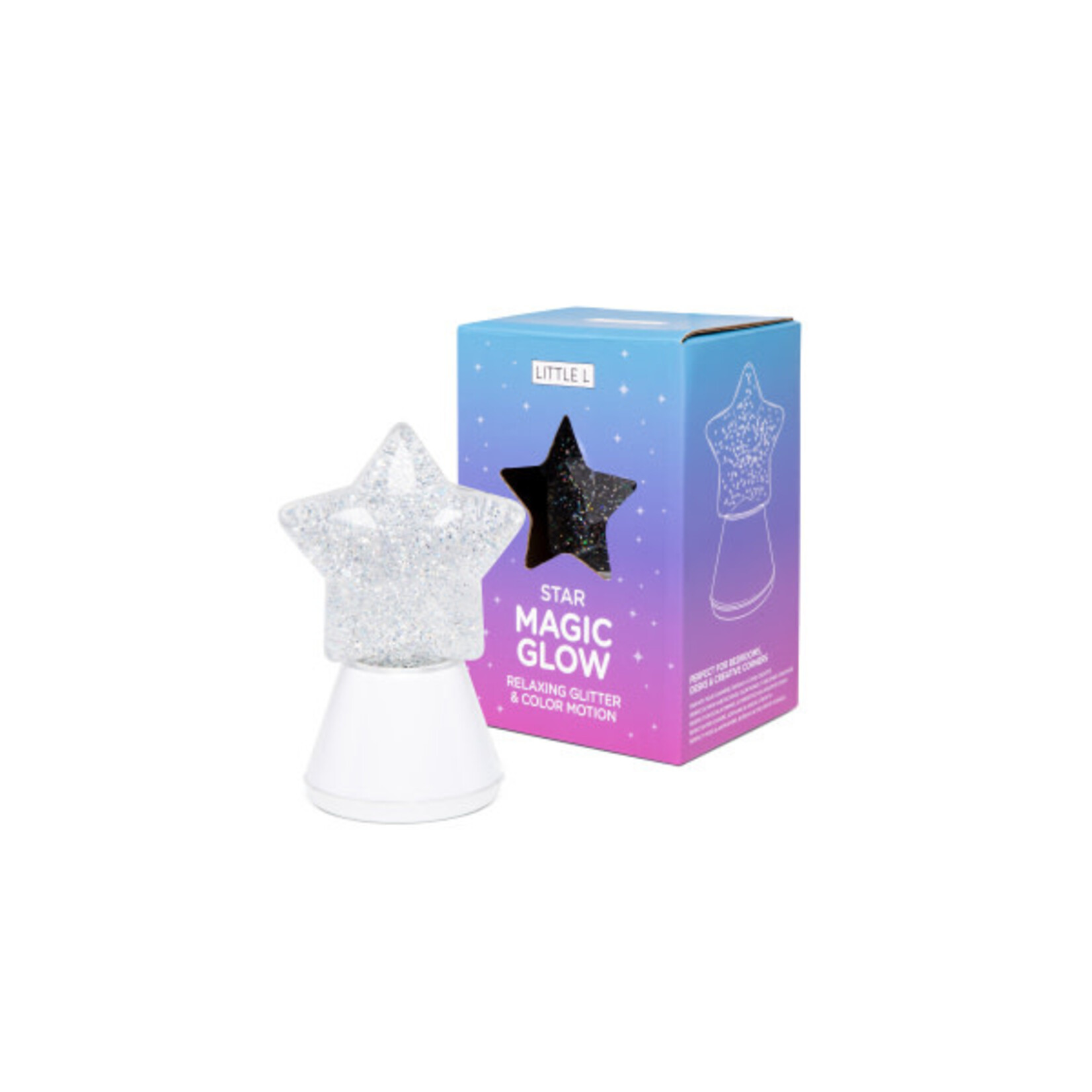 Little L Little L – lampe magique à paillettes - étoile