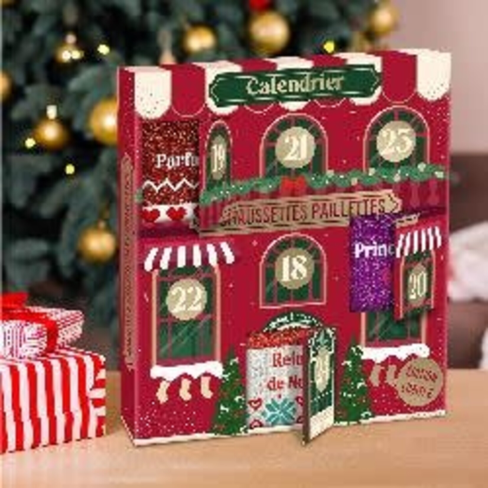 Chaussettes à message Chaussettes à paillettes - femme - calendrier de l'Avent