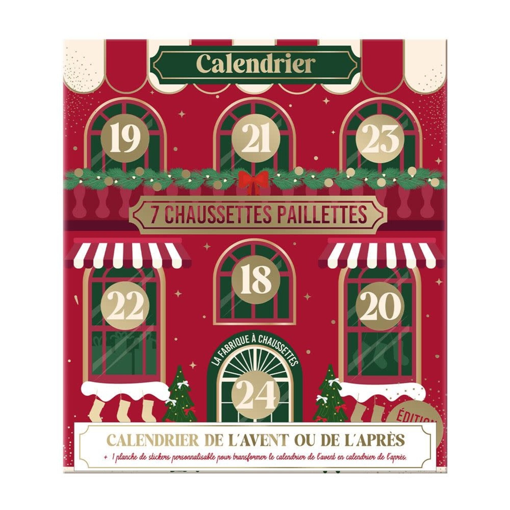 Chaussettes à message Chaussettes à paillettes - femme - calendrier de l'Avent