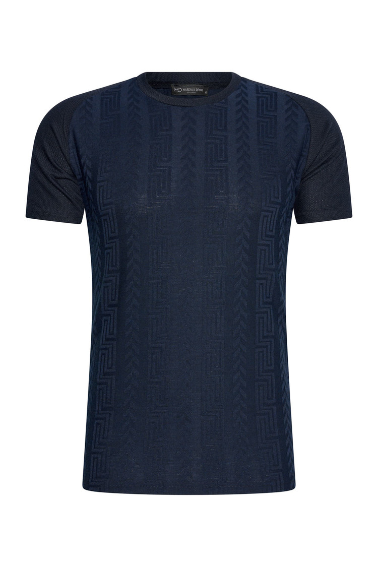 HEREN T-SHIRT DONKERBLAUW